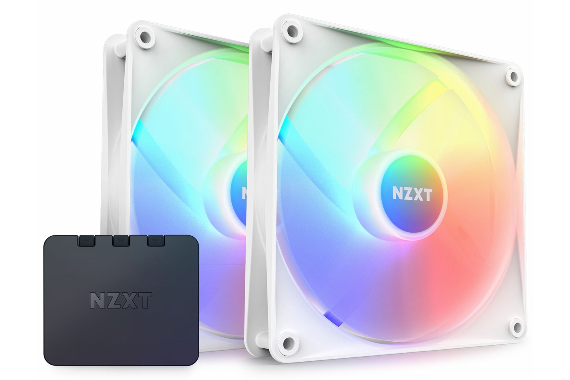 فن کیس ان زی ایکس تی F140 RGB Core 2-Pack رنگ سفید