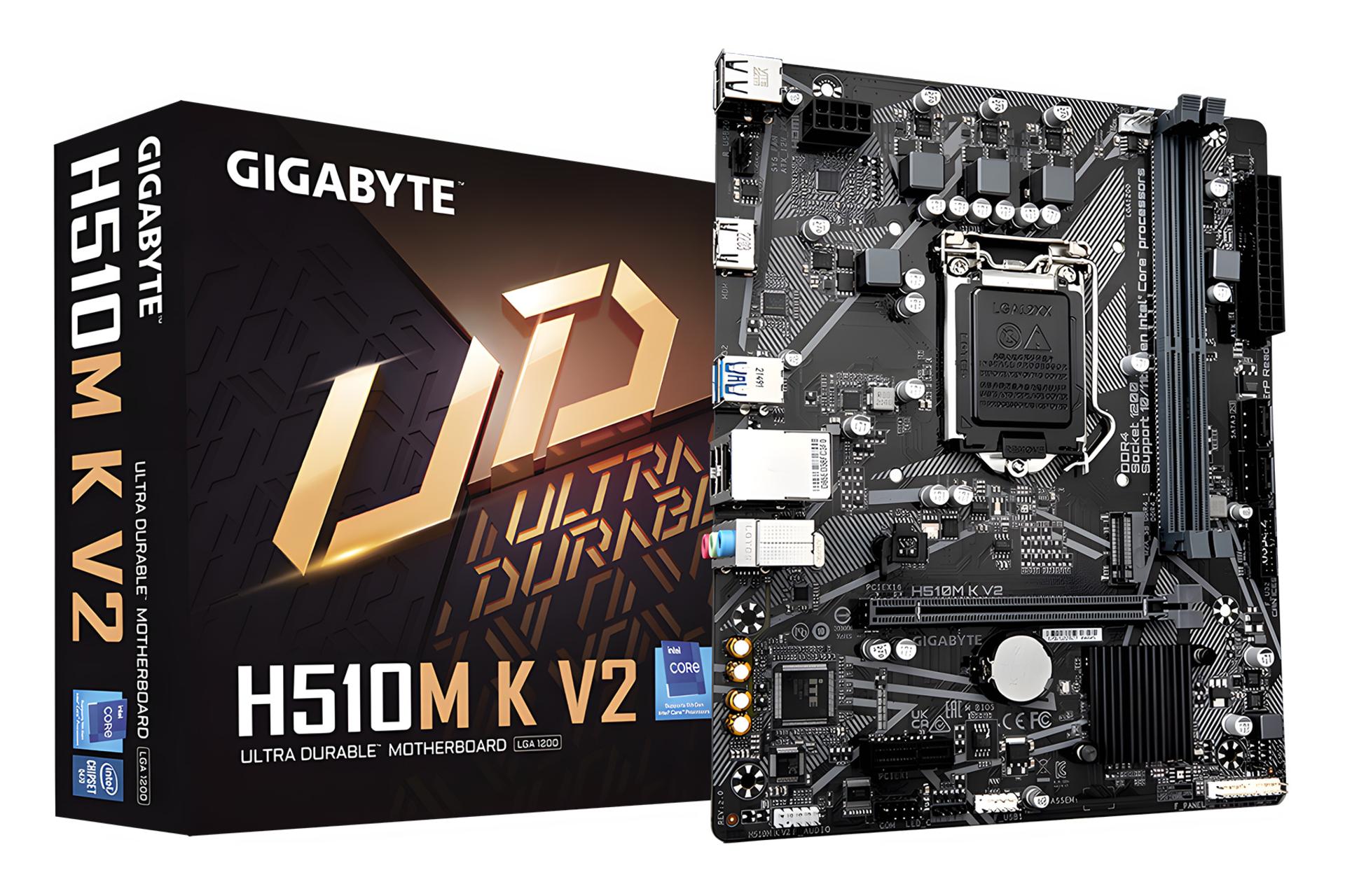 مادربرد گیگابایت GIGABYTE H510M K V2 (rev. 2.0) به همراه جعبه
