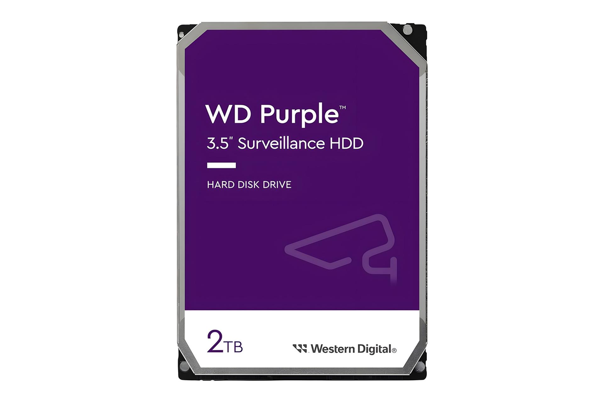 مرجع متخصصين ايران هارد ديسك وسترن ديجيتال Western Digital Purple Surveillance WD23PURZ SATA 3.5 Inch 2TB