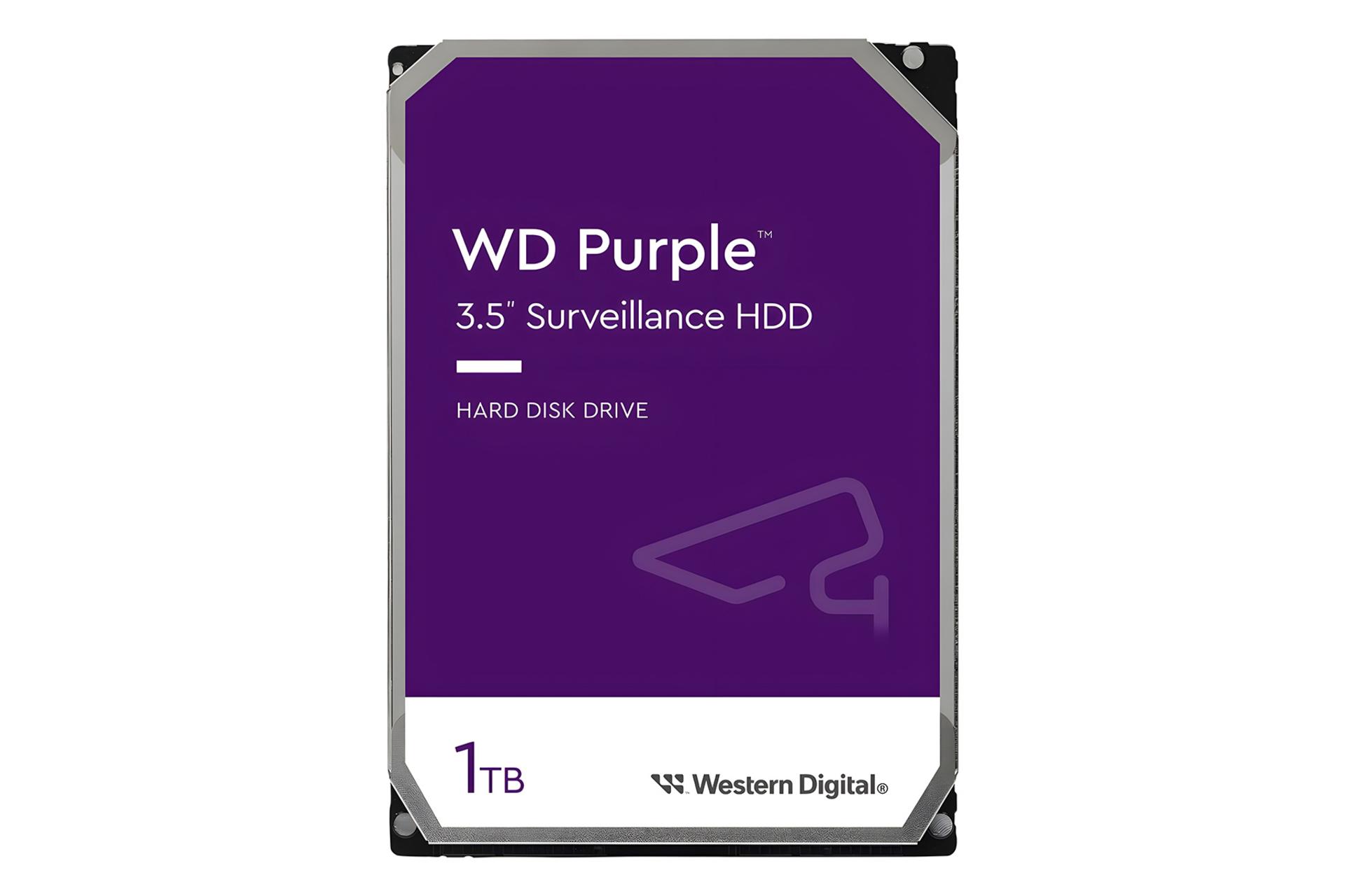 مرجع متخصصين ايران هارد ديسك وسترن ديجيتال Western Digital Purple Surveillance WD11PURZ SATA 3.5 Inch 1TB