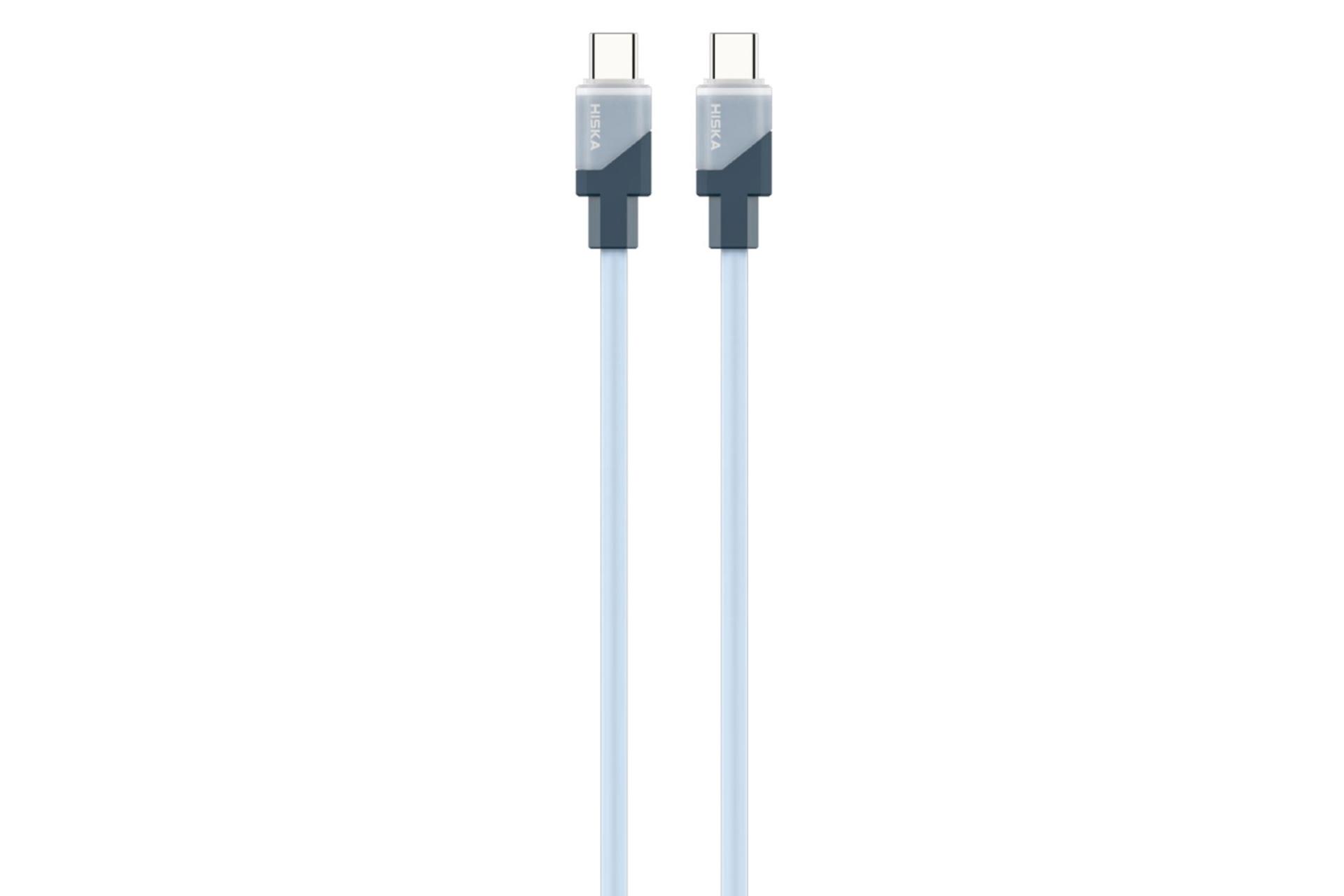 کابل شارژ USB هیسکا Type-C به Type-C مدل LX-881CC با طول 1 متر