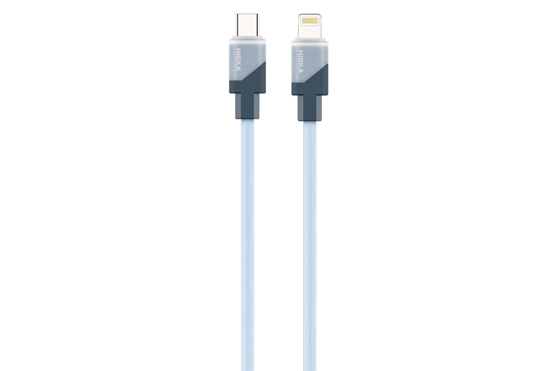 کابل شارژ USB هیسکا Type-C به Lightning مدل LX-881CL با طول 1.2 متر