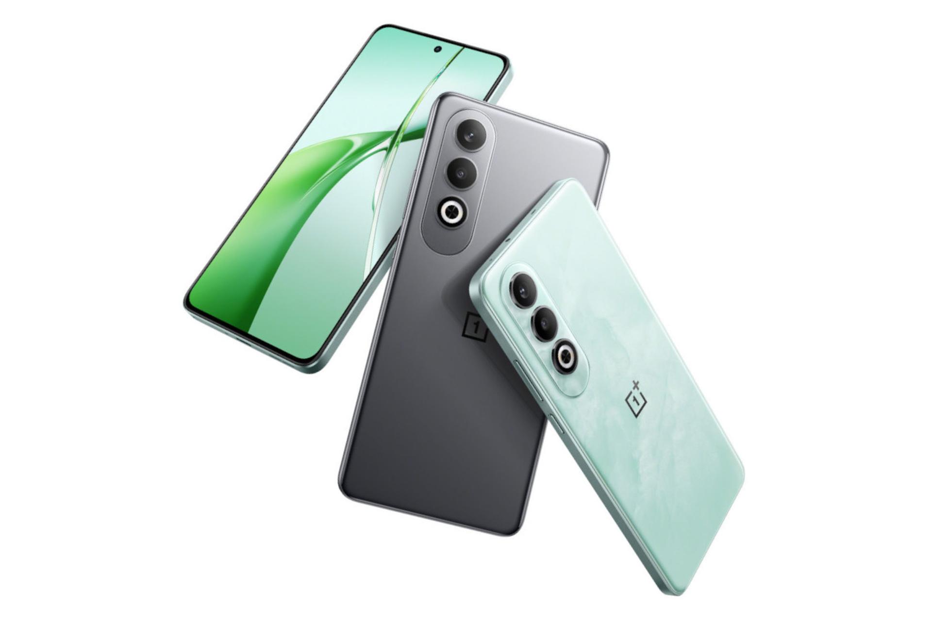 گوشی وان پلاس نورد OnePlus Nord CE4 در رنگ سبز و خاکستری