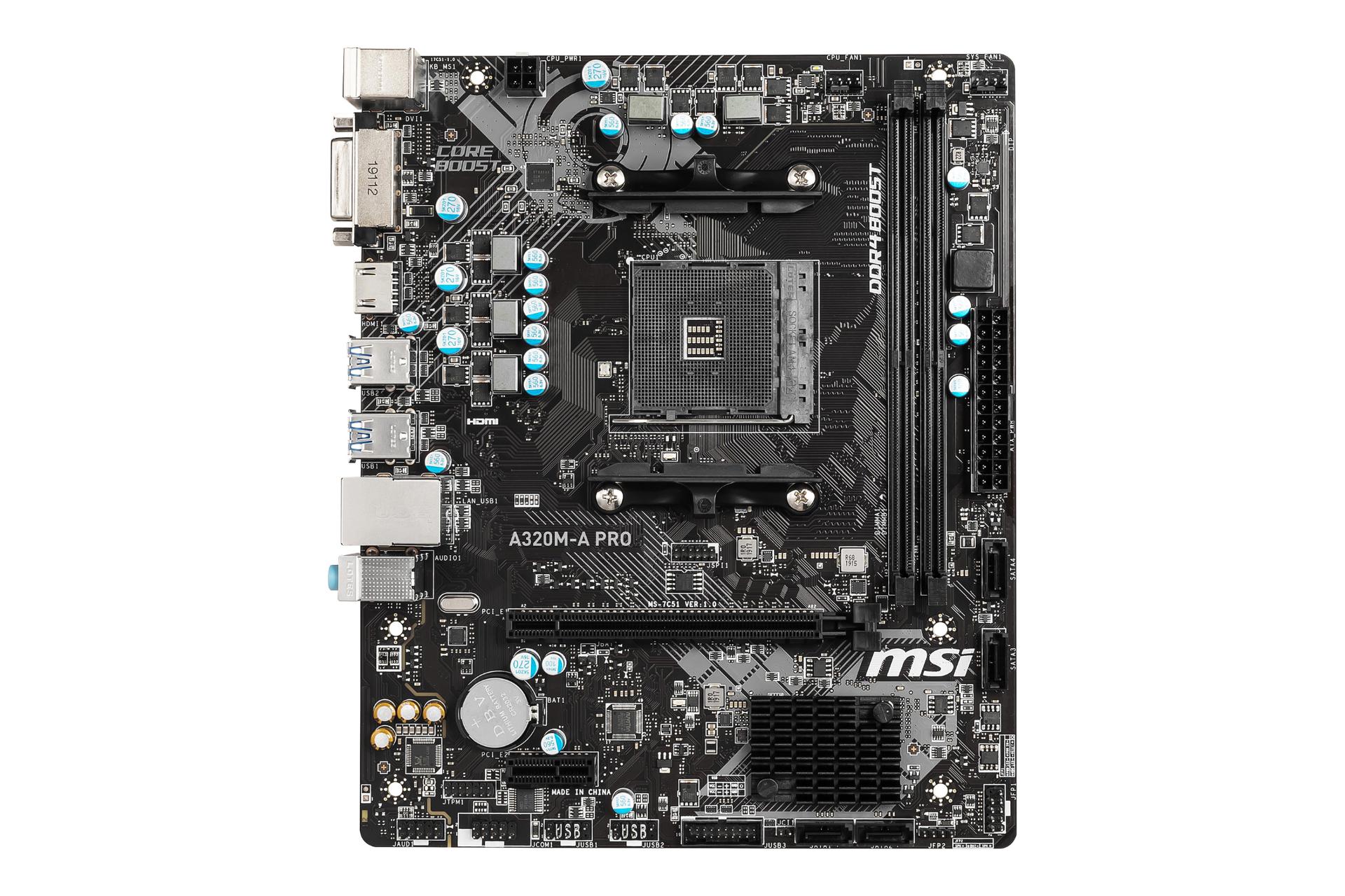 مرجع متخصصين ايران مادربرد ام اس آي MSI A320M-A PRO