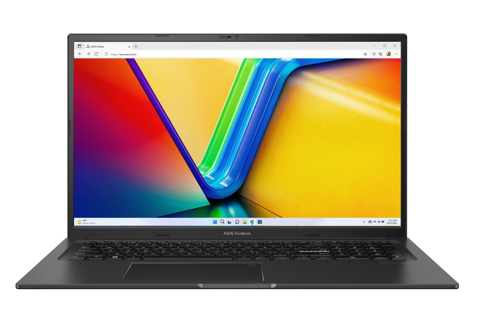 نمای  روبه روی لپ تاپ ایسوس مدلVivoBook 17X M3704YA
