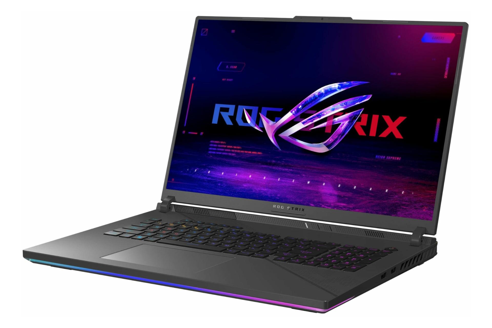 نمایی از پورت های سمت راست لپ تاپ گیمینگ ایسوس مدل-ROG Strix G18 G814JIR