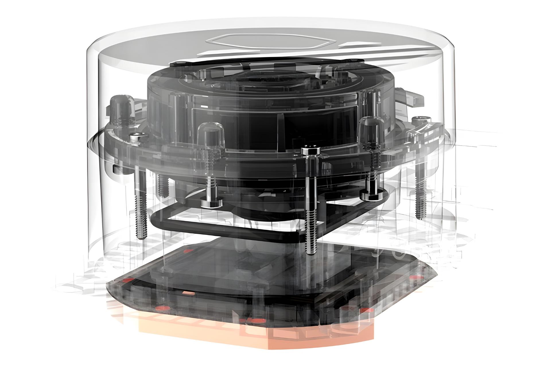 نمای داخلی پمپ خنک کننده مایع کولر مستر Cooler Master MASTERLIQUID 240L CORE