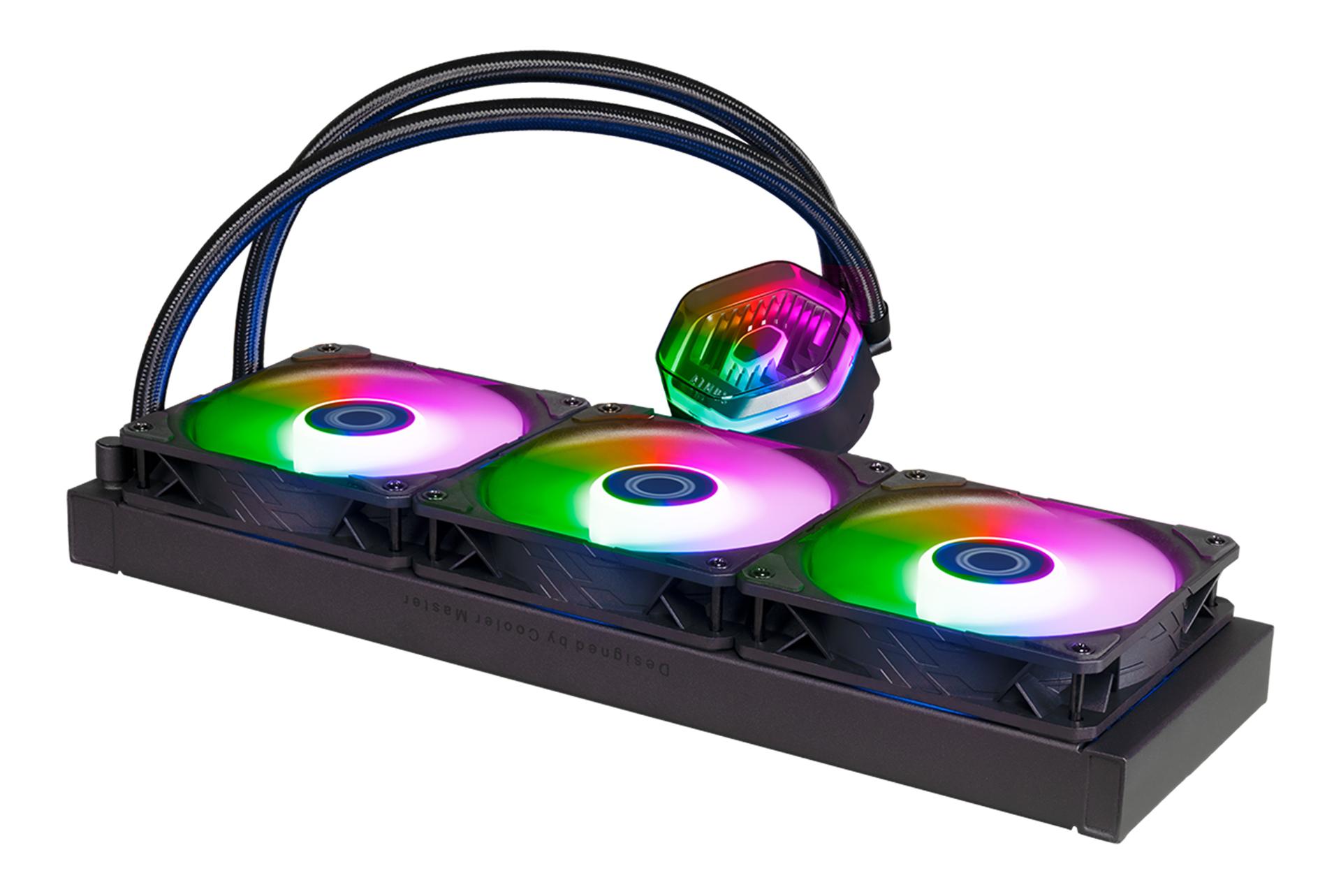 نمای کناری خنک کننده مایع کولر مستر Cooler Master MASTERLIQUID 360 ATMOS