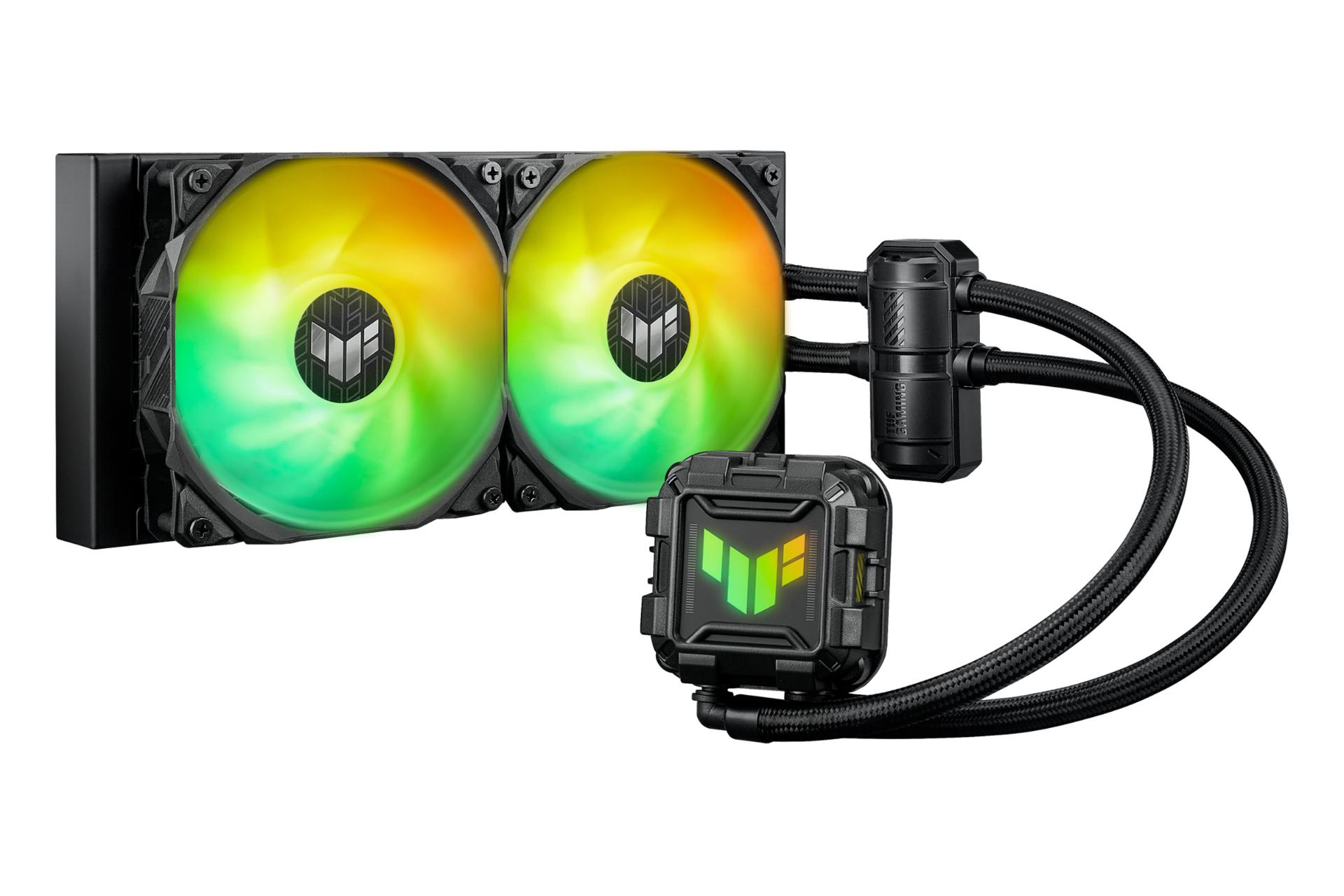 نمای کناری خنک کننده مایع ایسوس ASUS TUF Gaming LC II 240 ARGB