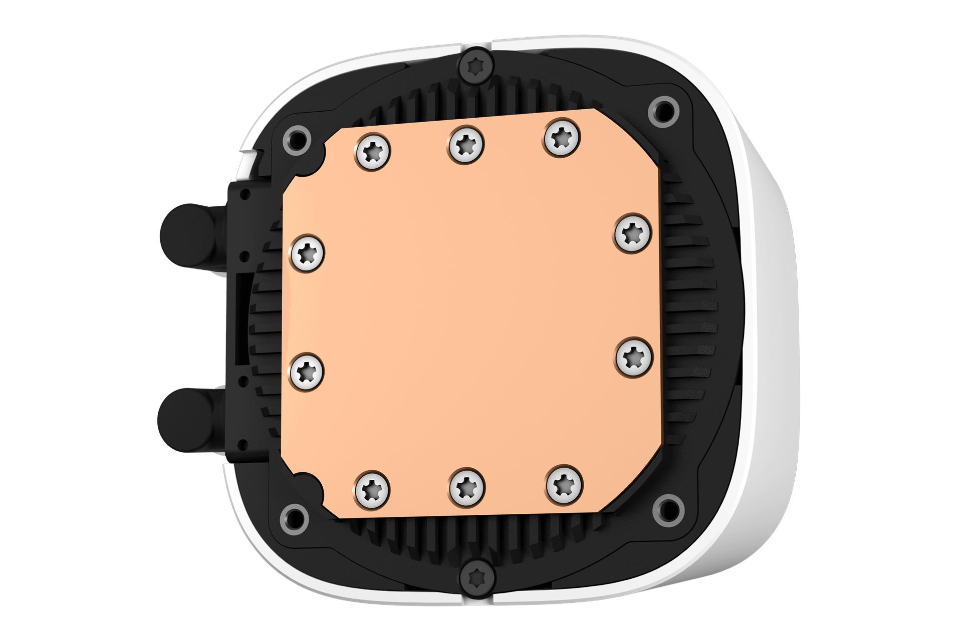 نمای پایین واتربلاک خنک کننده مایع دیپ کول DEEPCOOL LE520 WH