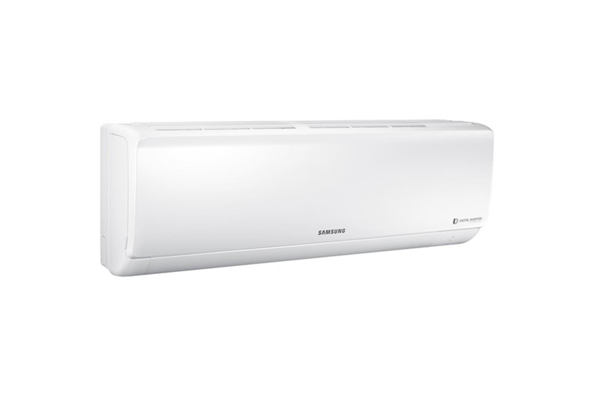 کولر گازی سامسونگ Samsung AR24NSFHEWKN نمای جلو و چپ