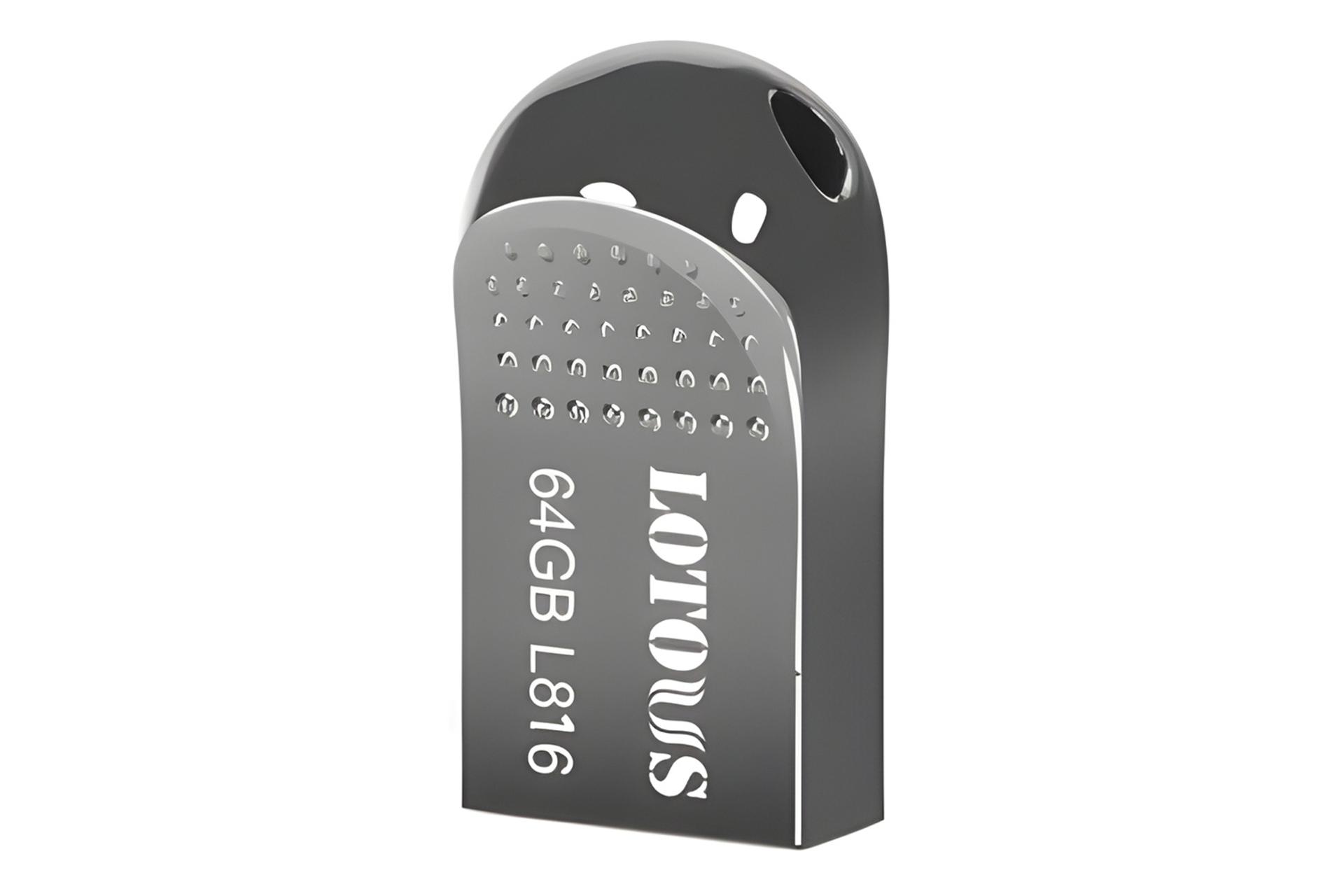 نمای کناری فلش مموری لوتوس Lotous L-816 64GB USB 3.0