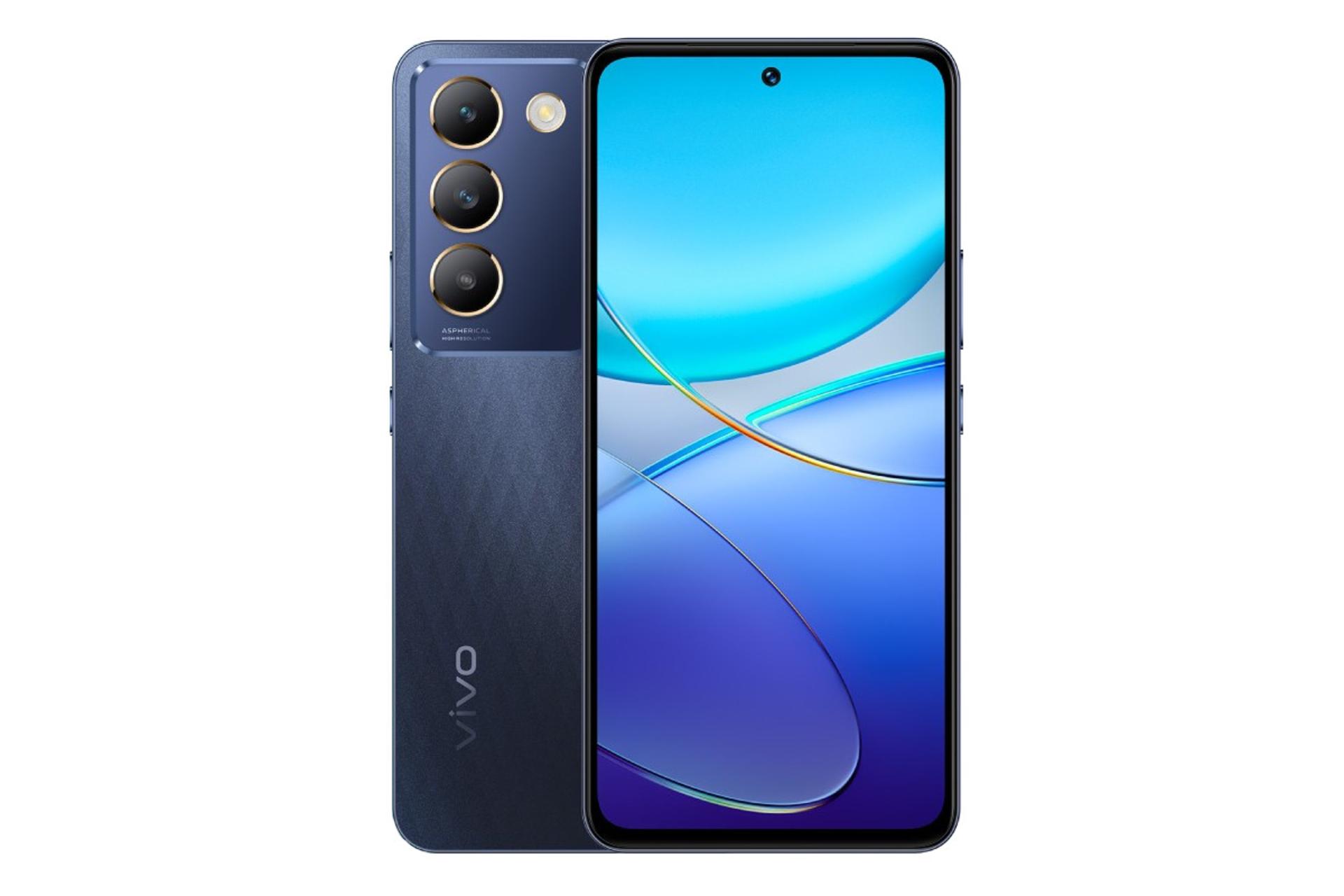 پنل جلو و پشت گوشی V30 لایت ویوو 4G سرمه ای تیره / vivo V30 Lite 4G