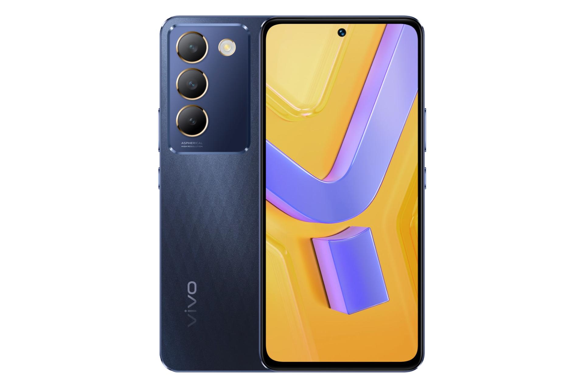 پنل جلو و پشت گوشی موبایل Y100 ویوو نسخه اندونزی سرمه ای تیره / vivo Y100 IDN