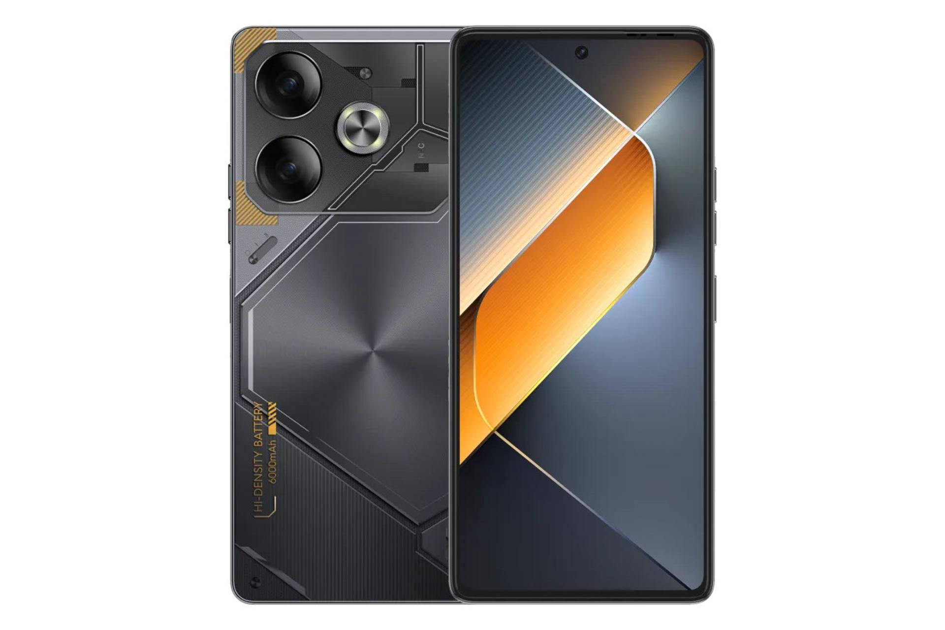 پنل جلو و پشت گوشی موبایل تکنو Tecno Pova 6 خاکستری تیره