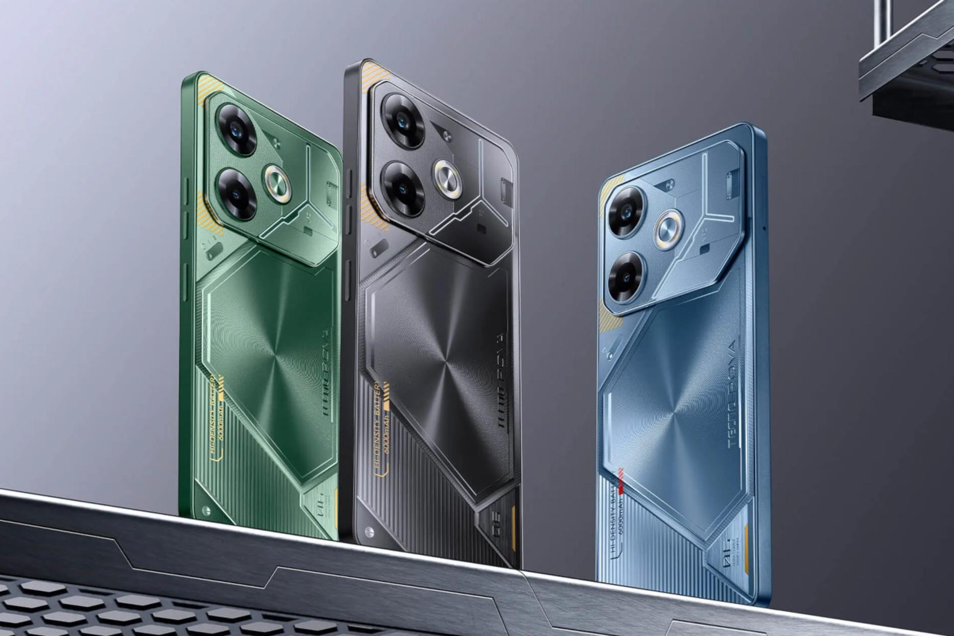 پنل پشت گوشی موبایل تکنو Tecno Pova 6 در رنگ های مختلف