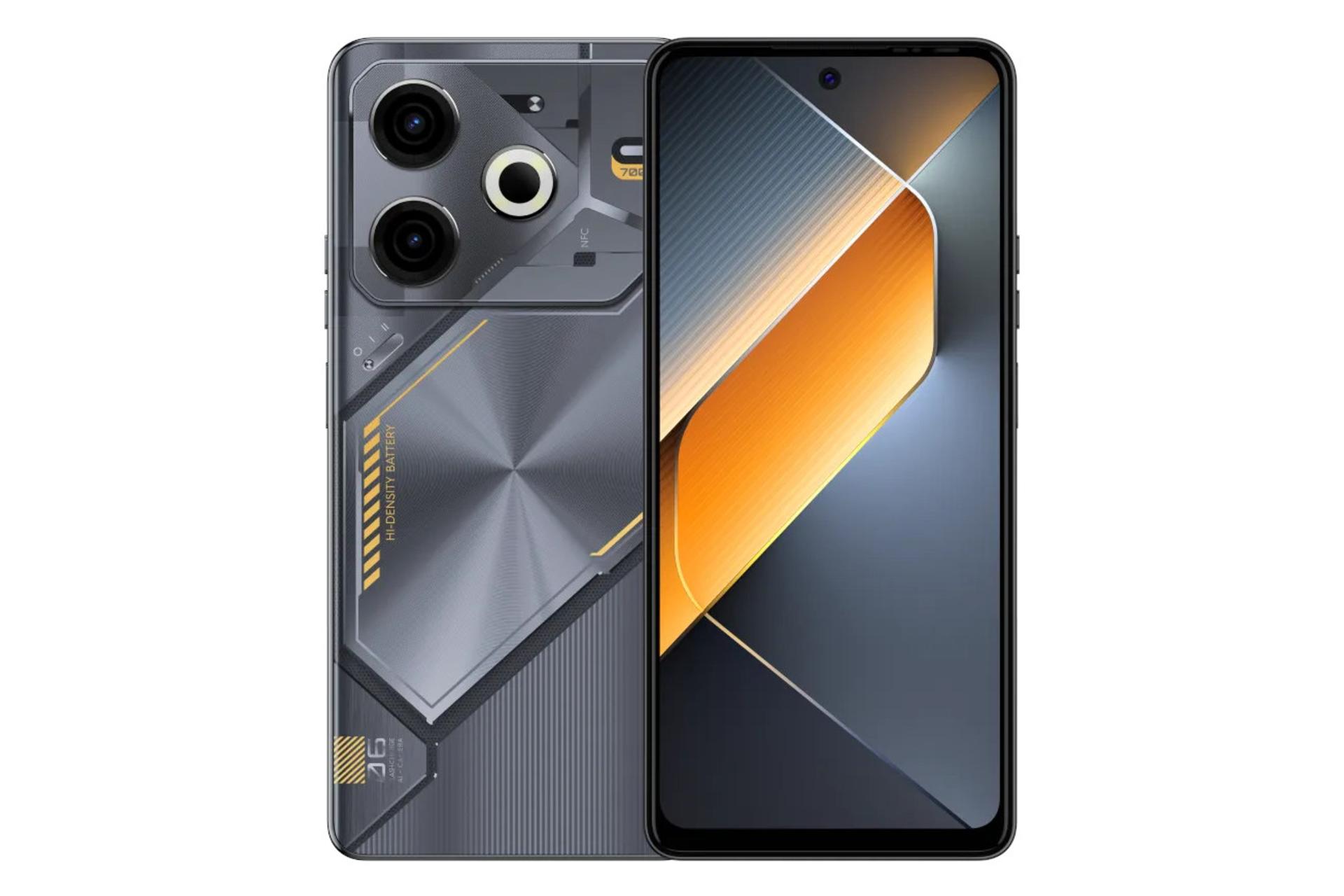 پنل جلو و پشت گوشی موبایل Pova 6 نئو تکنو مشکی / Tecno Pova 6 Neo