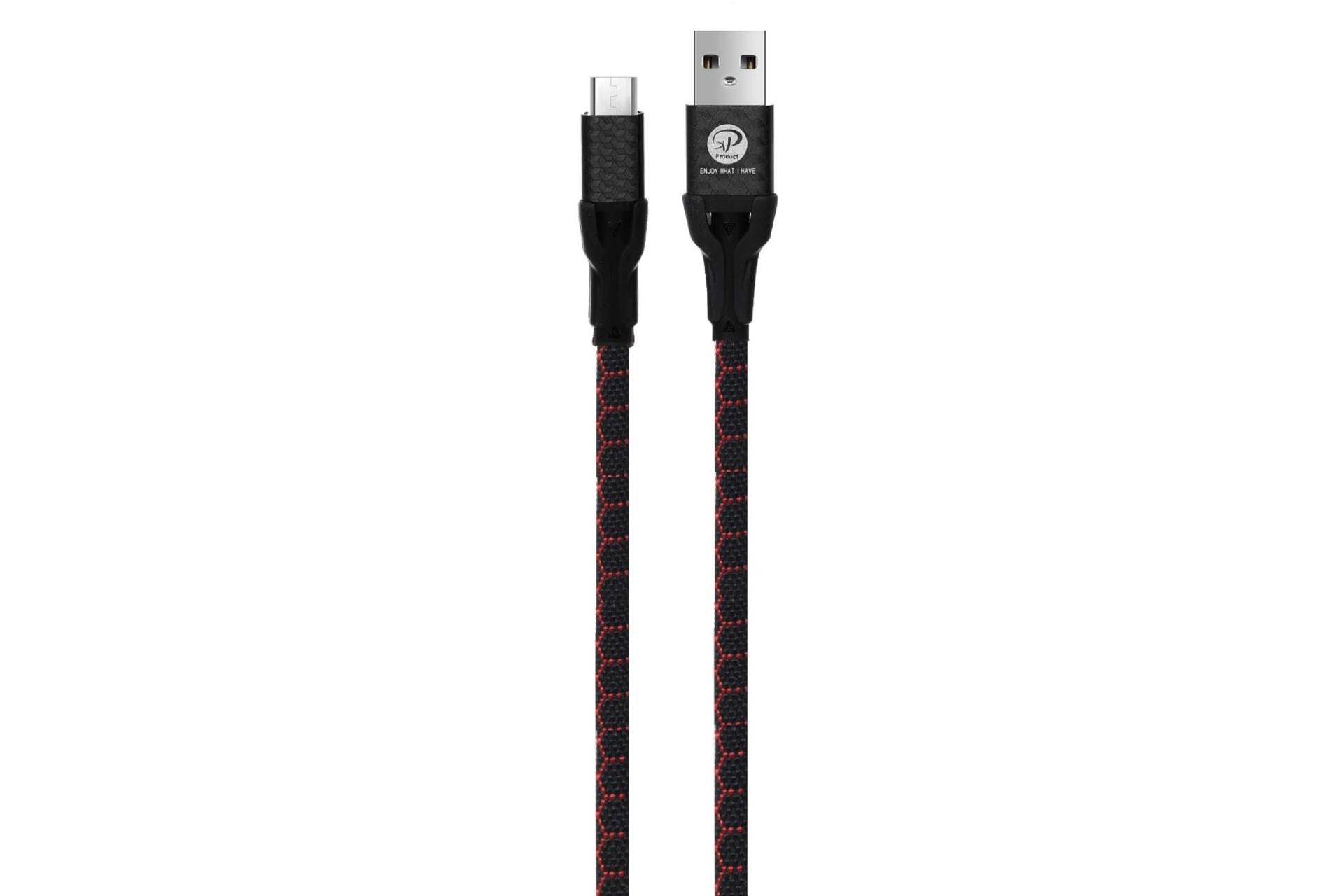 کابل شارژ USB ایکس پی پروداکت Type-A به Micro-USB مدل XP-C222 با طول 1 متر