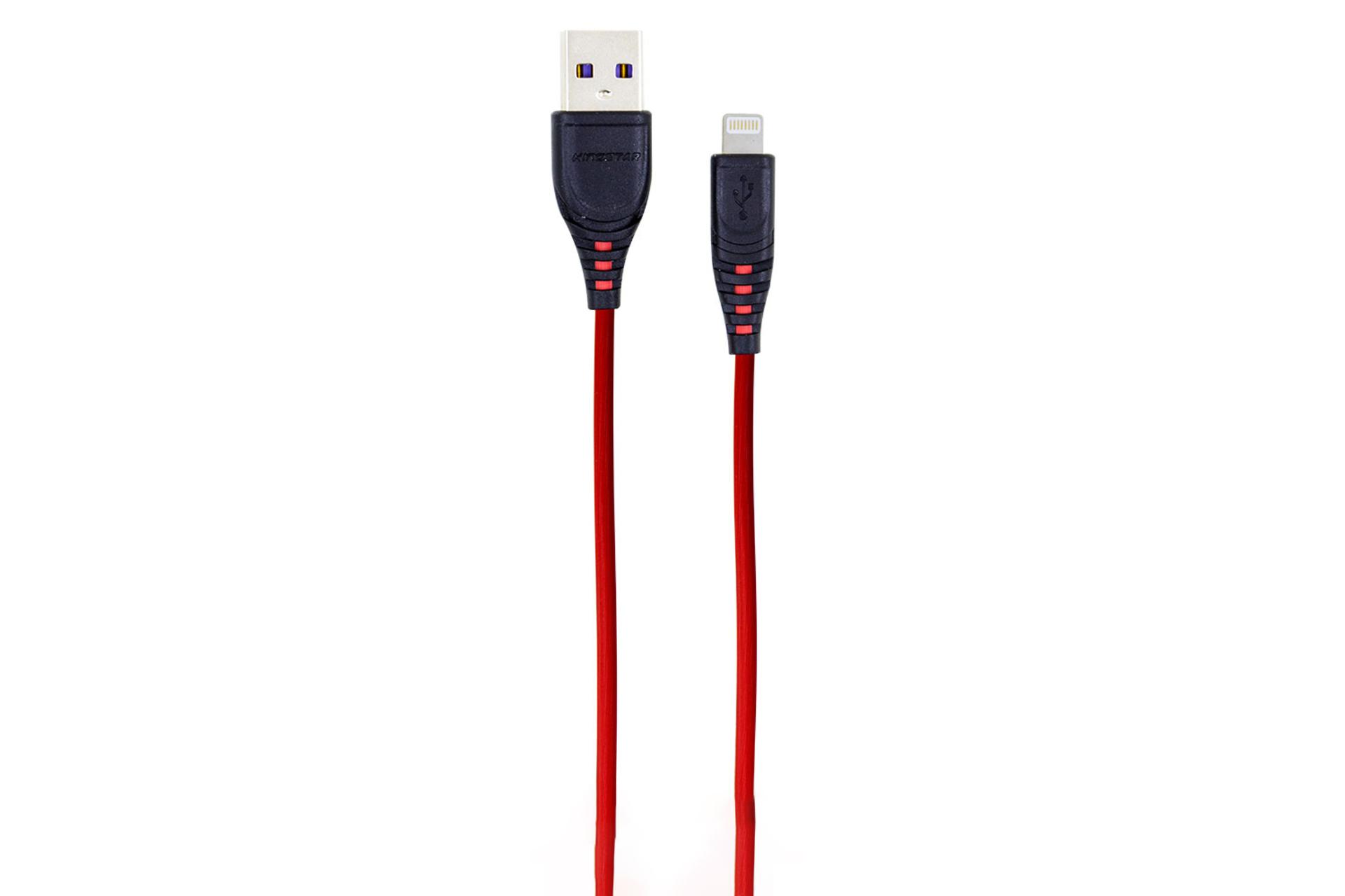 کابل شارژ USB کینگ استار Type-A به Lightning مدل K14 i با طول 1 متر