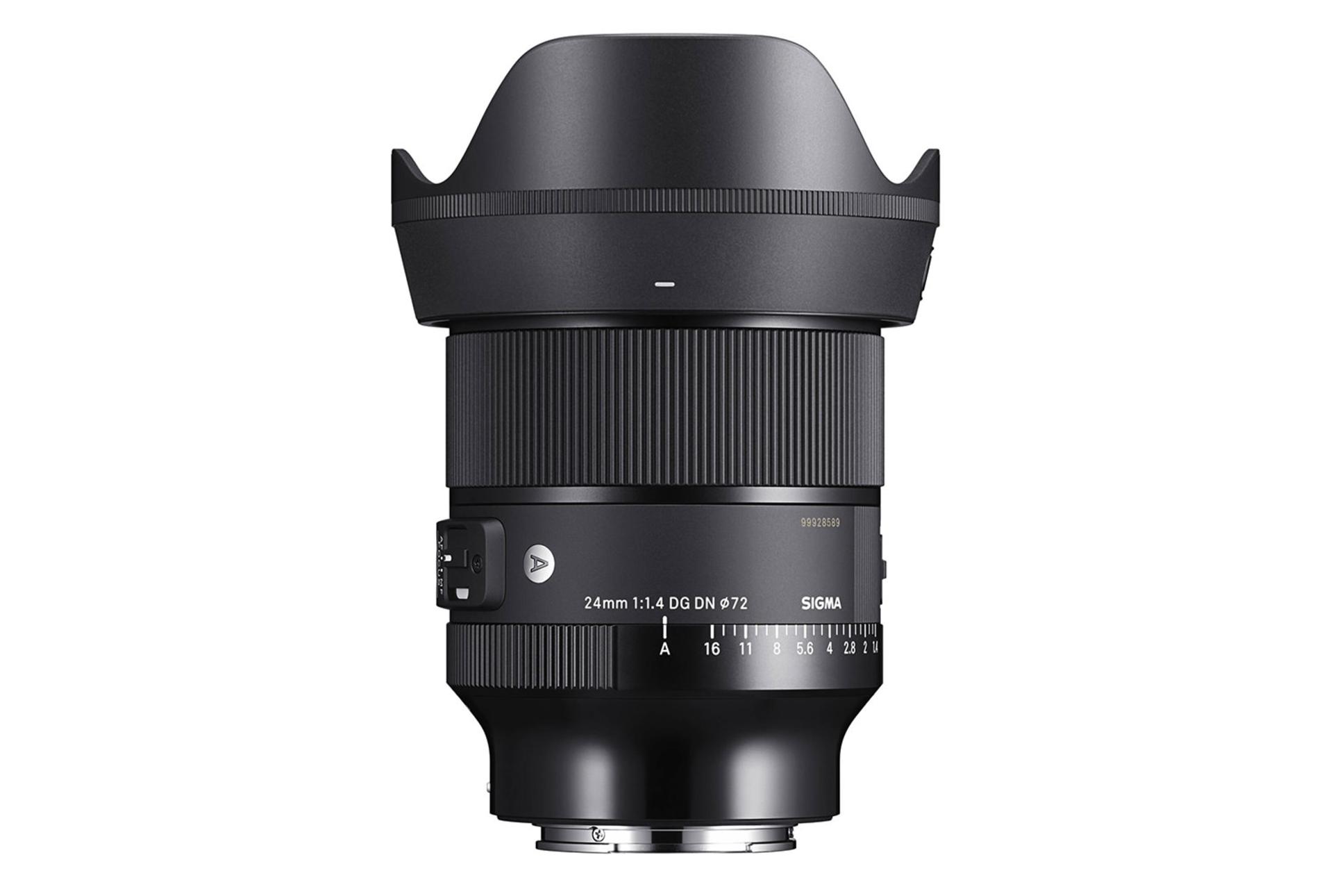لنز سیگما Sigma 24mm F1.4 DG DN Art نمای جانبی