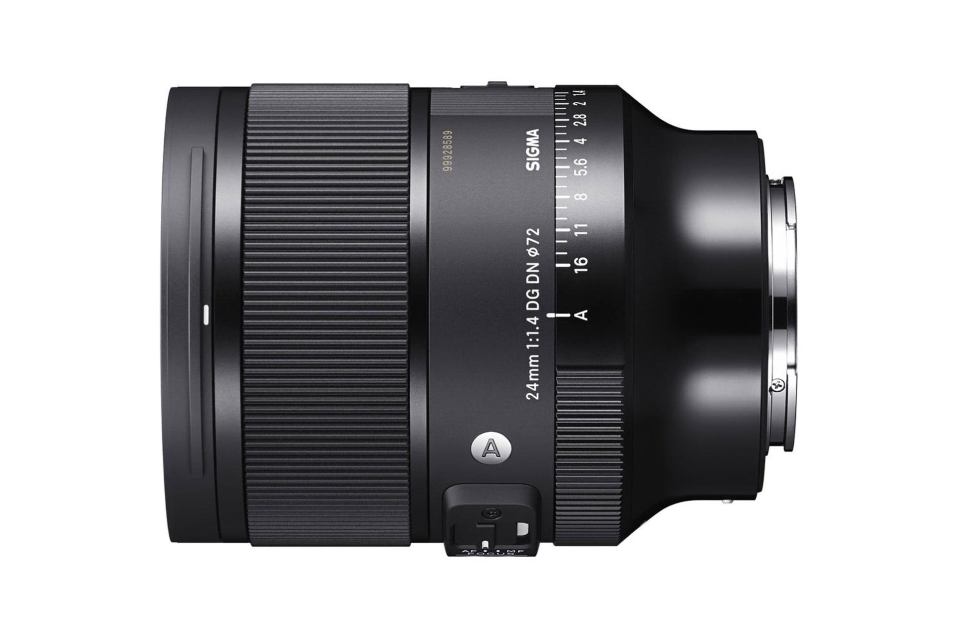 لنز سیگما Sigma 24mm F1.4 DG DN Art نمای چپ