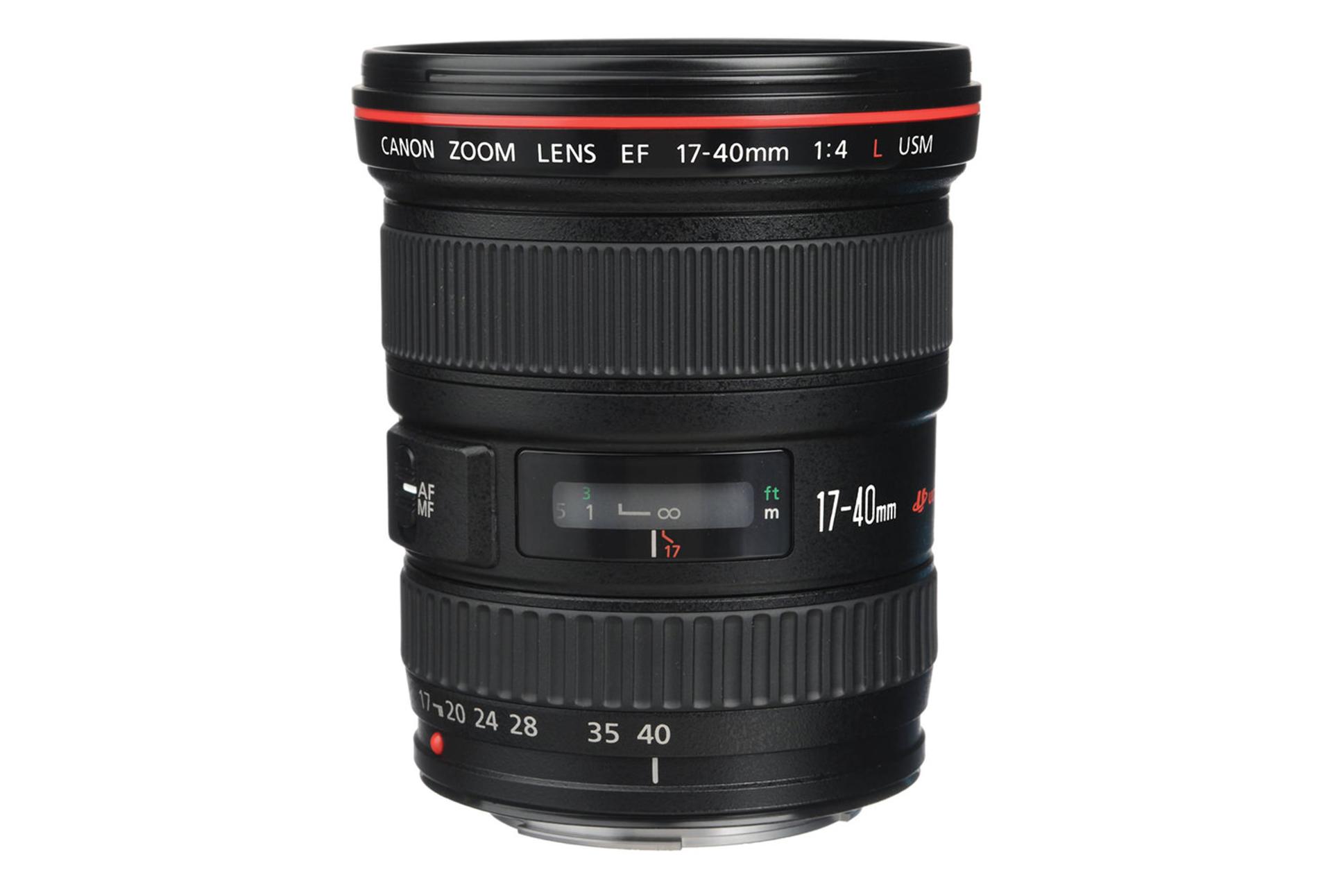 لنز کانن Canon EF 17-40mm f/4.0L USM نمای جانبی