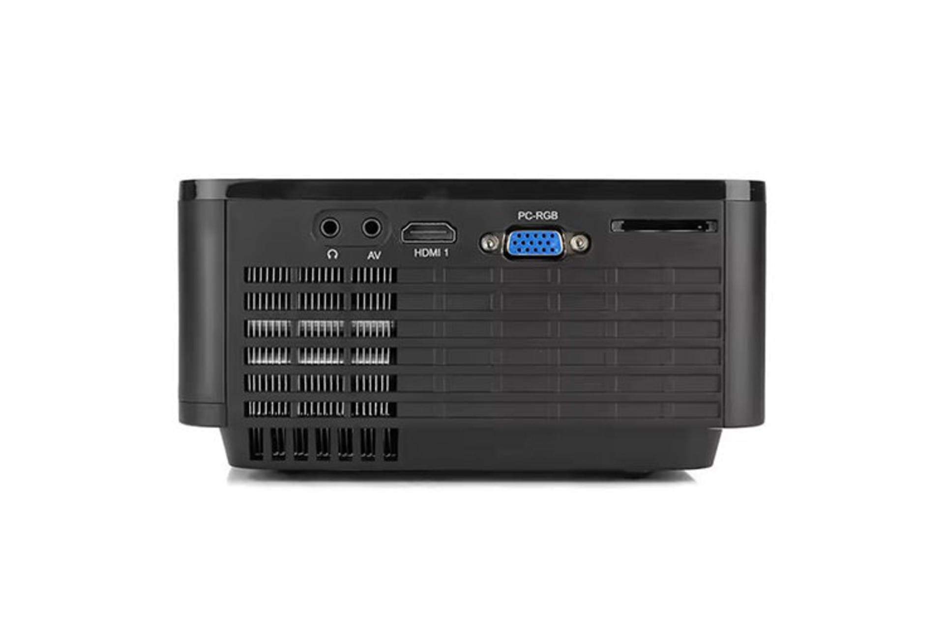 ویدیو پروژکتور النز Owlenz SD150 نمای پشت و درگاه ها