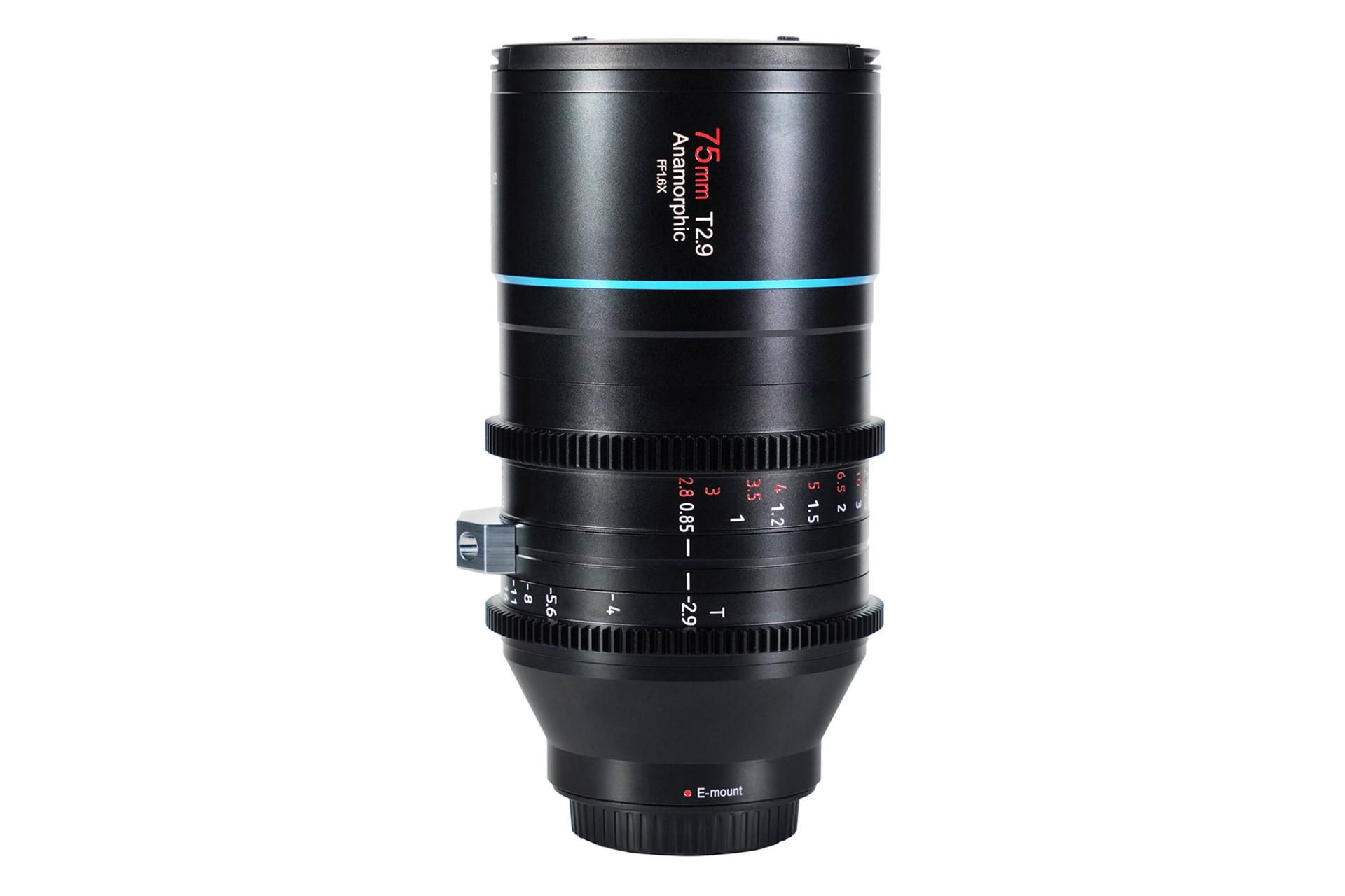 لنز سی روی SIRUI E Mount Venus 75mm T2.9 Anamorphic 1.6X نمای جانبی