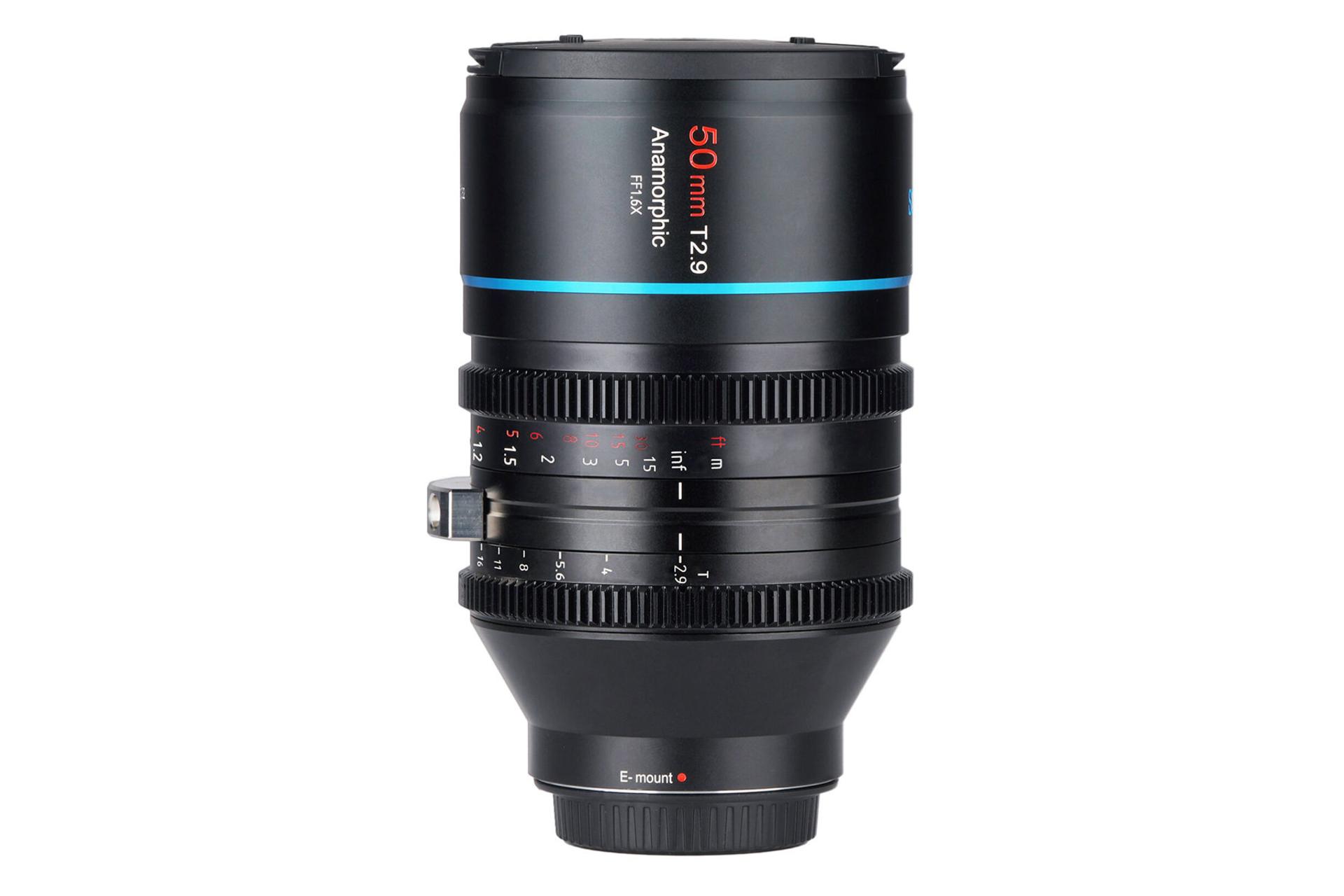 لنز سی روی SIRUI E Mount Venus 50mm T2.9 Anamorphic 1.6X نمای جانبی