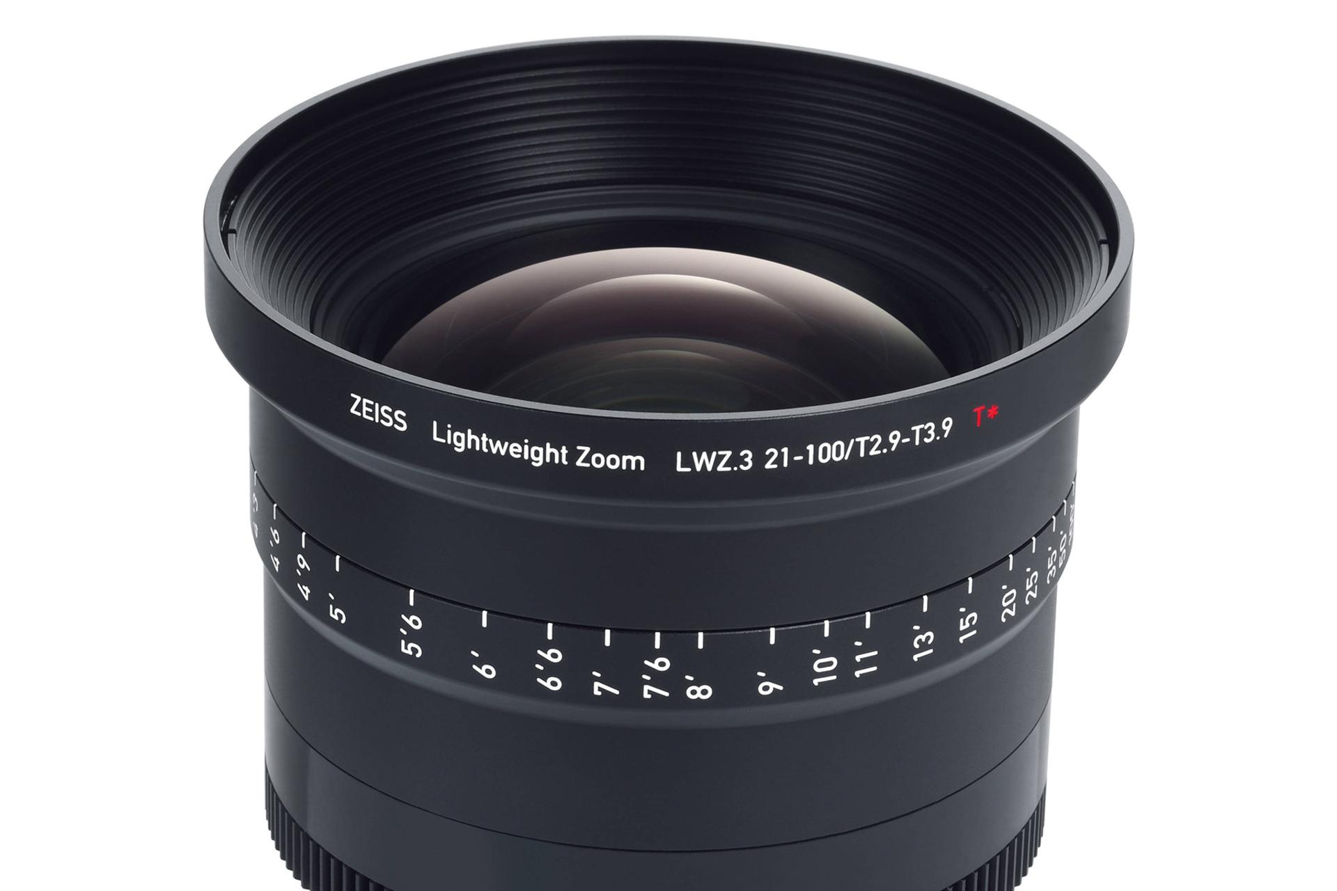 لنز زایس Zeiss 21-100mm T2.9-3.9 LWZ.3 نمای نزدیک شیشه