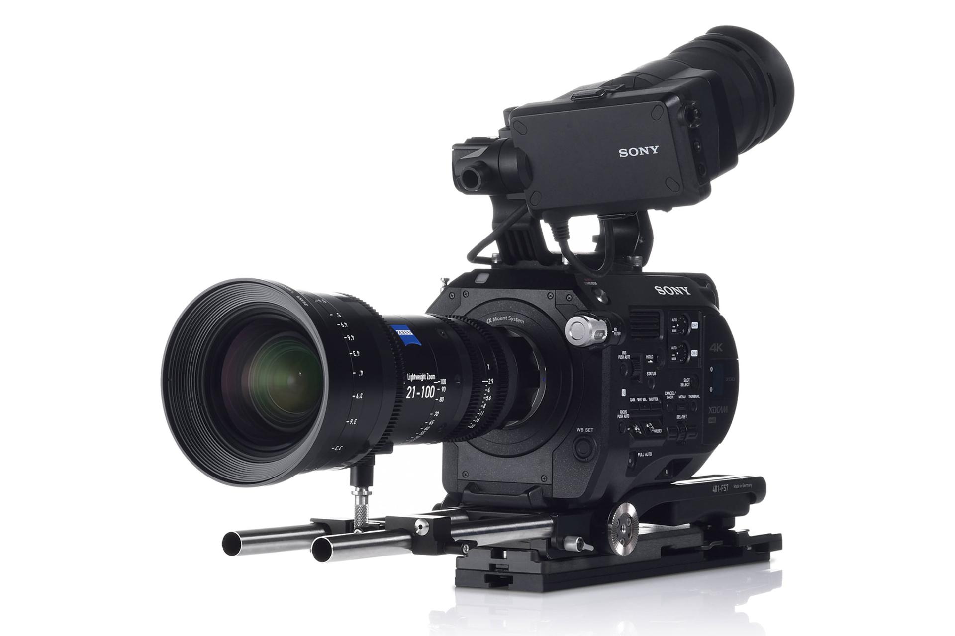 لنز زایس Zeiss 21-100mm T2.9-3.9 LWZ.3 روی دوربین سونی