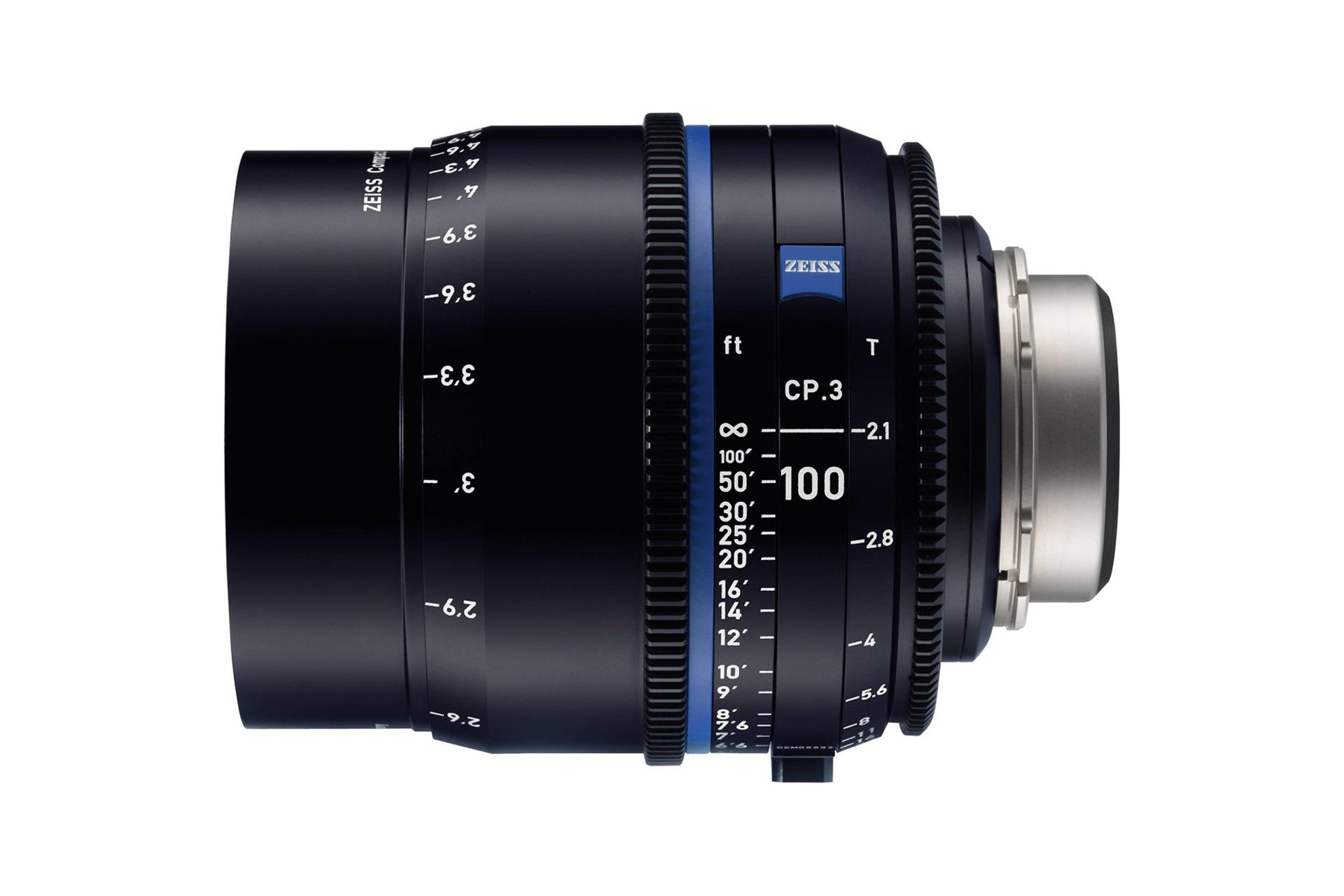 لنز زایس Zeiss 100mm T2.1 CP.3 نمای جانبی