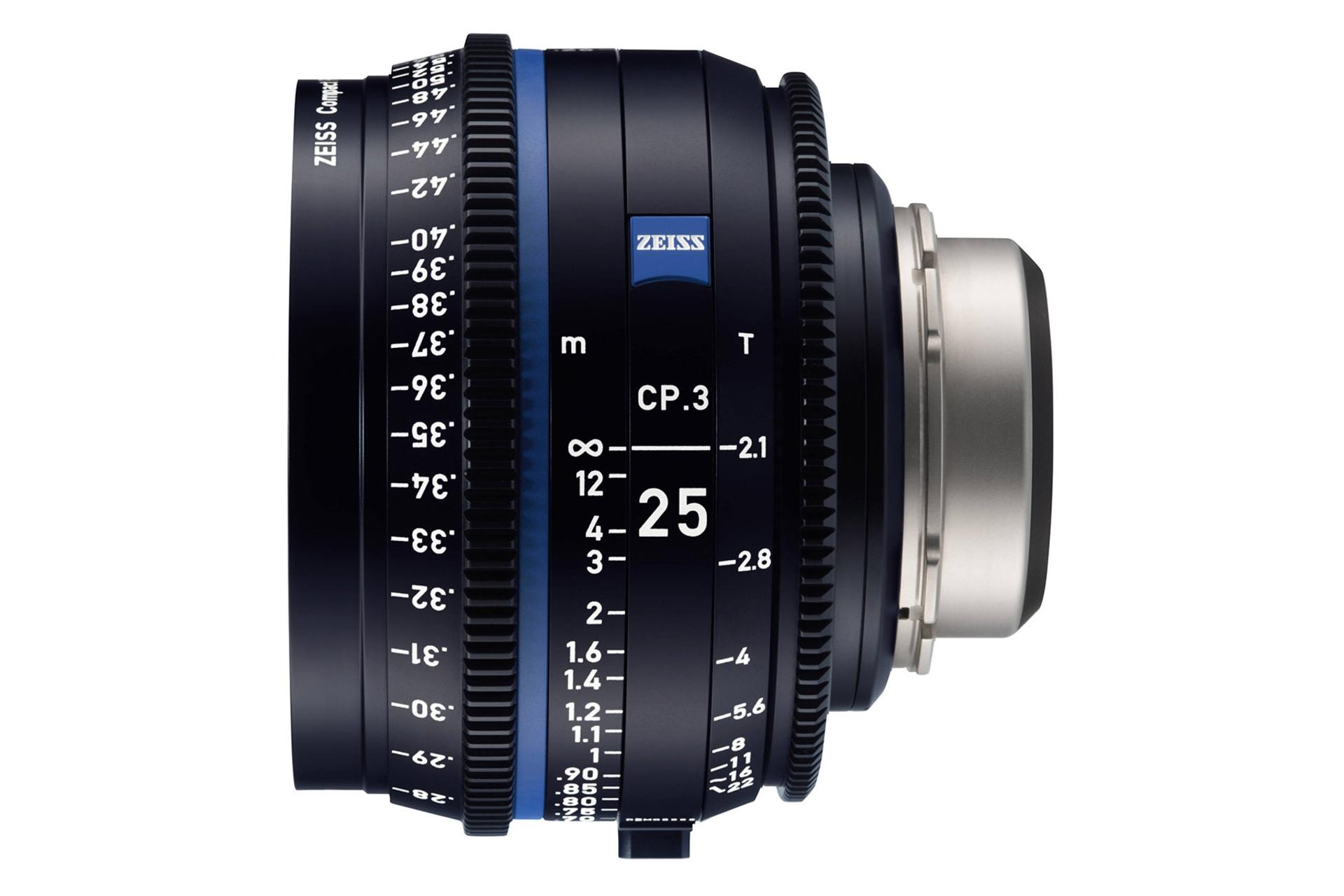 لنز زایس Zeiss 25mm T2.1 CP.3 نمای جانبی