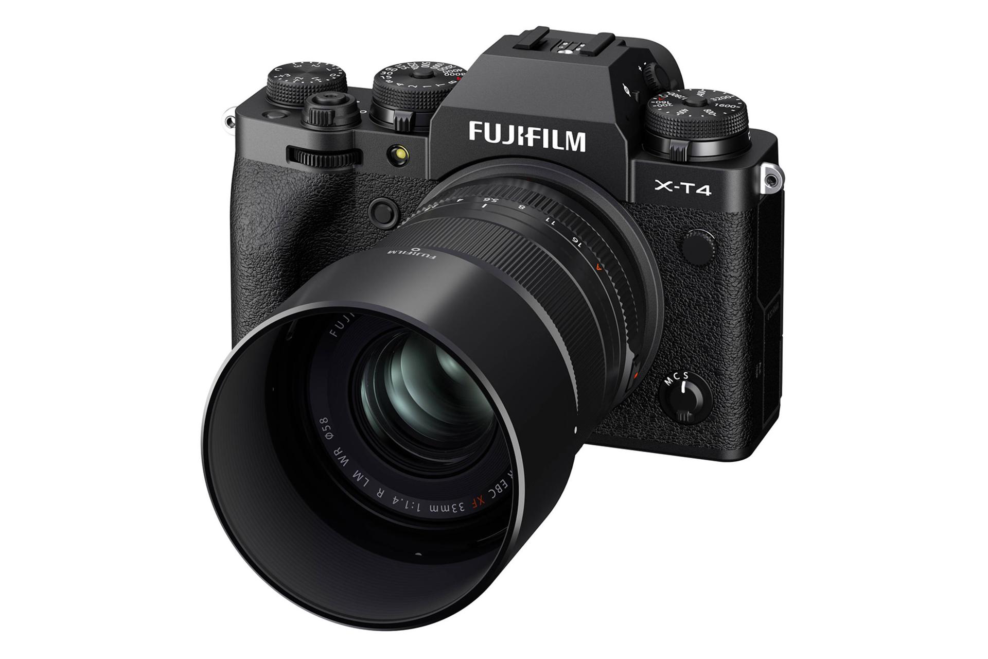 لنز فوجی فیلم Fujifilm XF 33mm F1.4 R LM WR روی دوربین