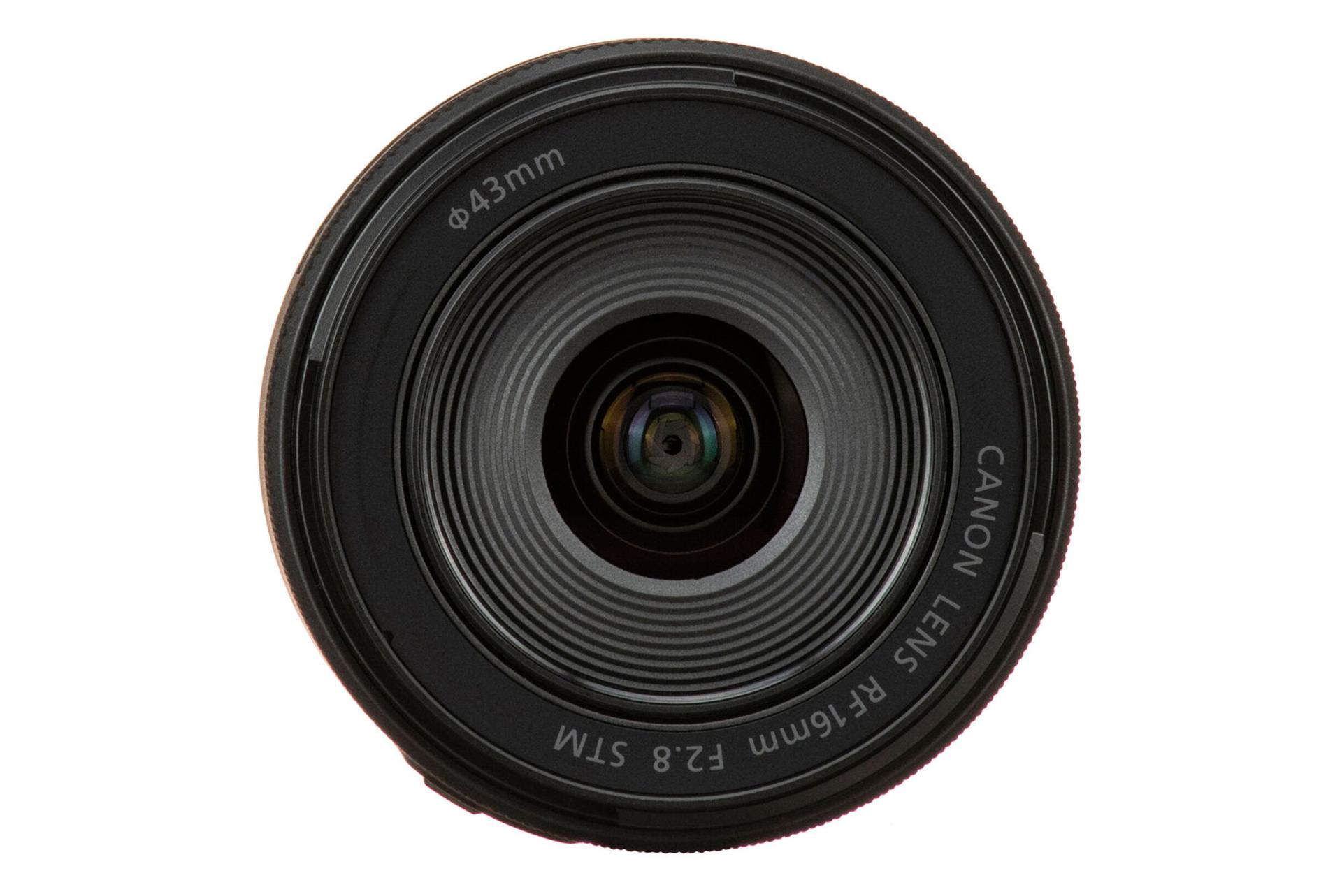 لنز کانن Canon RF 16mm F2.8 STM نمای جلو