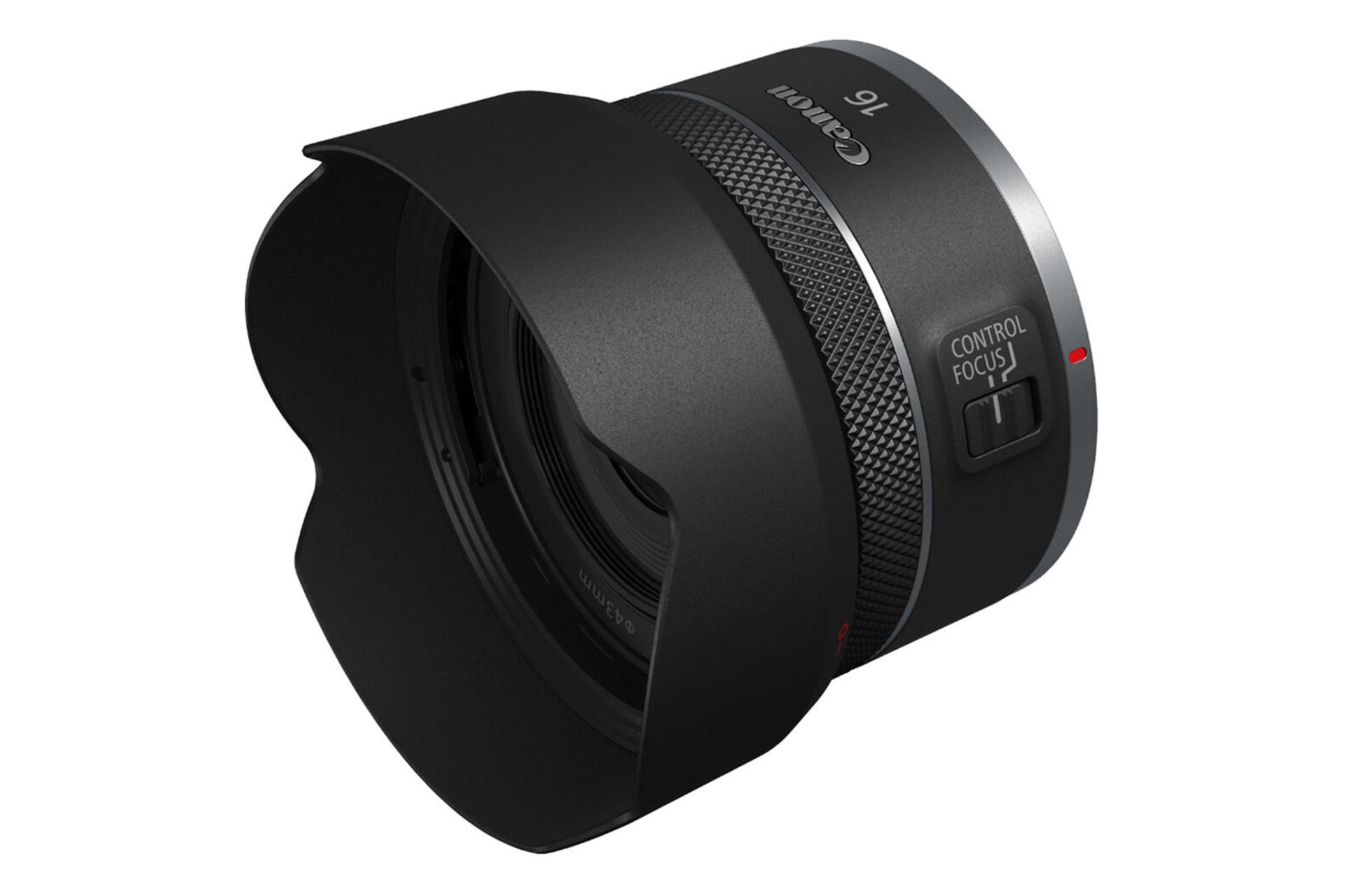 لنز کانن Canon RF 16mm F2.8 STM به همراه هود