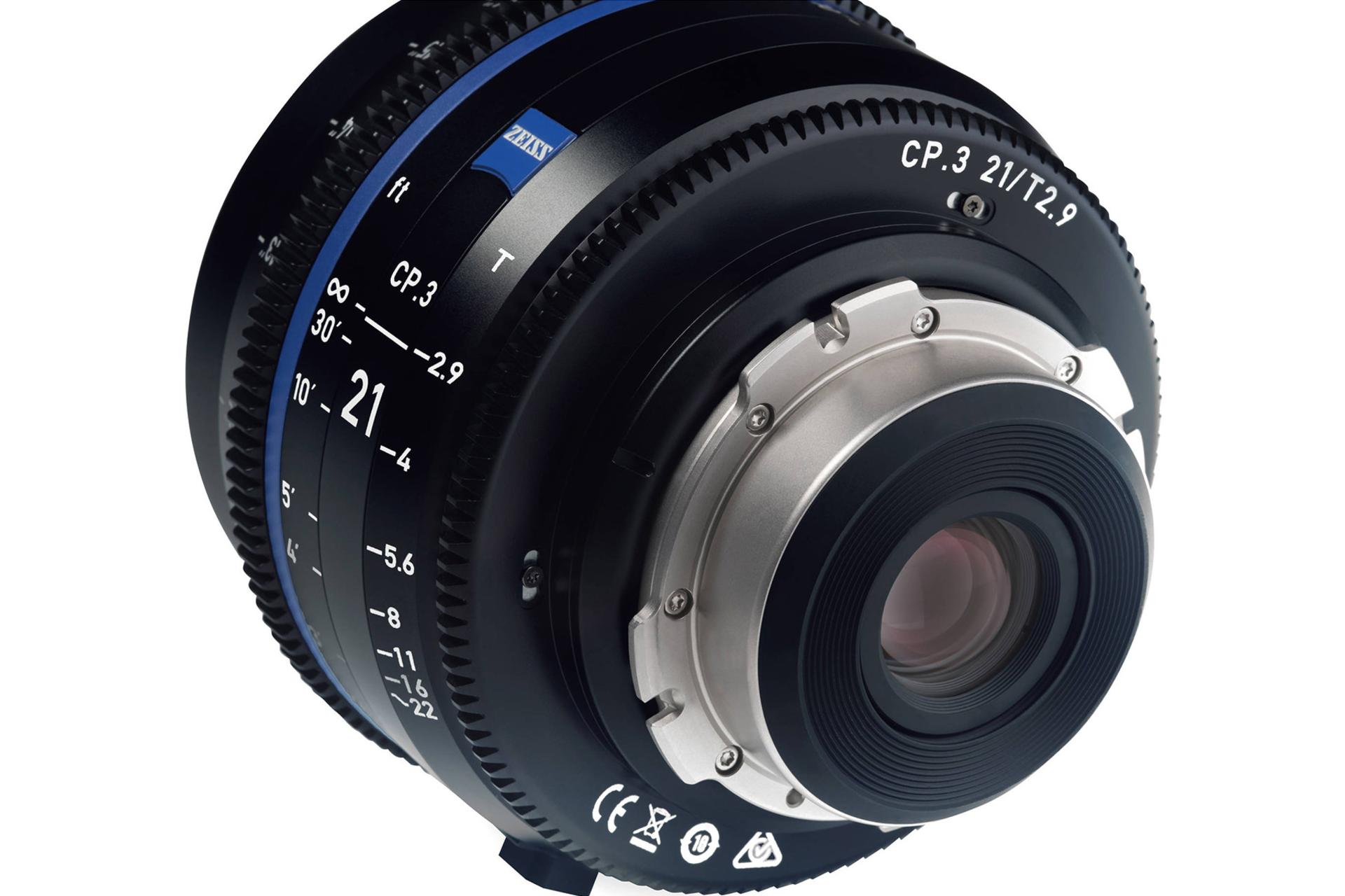 لنز زایس Zeiss 21mm T2.1 CP.3 نمای مانت