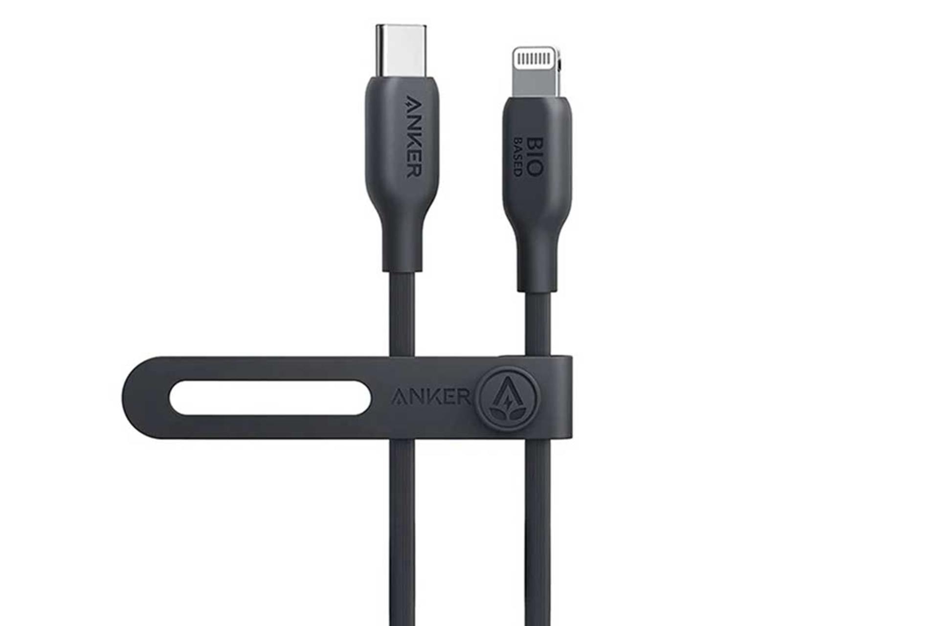 مرجع متخصصين ايران كابل شارژ USB انكر Type-C به Lightning مدل 544 A80B1 با طول 0.9 متر رنگ مشكي