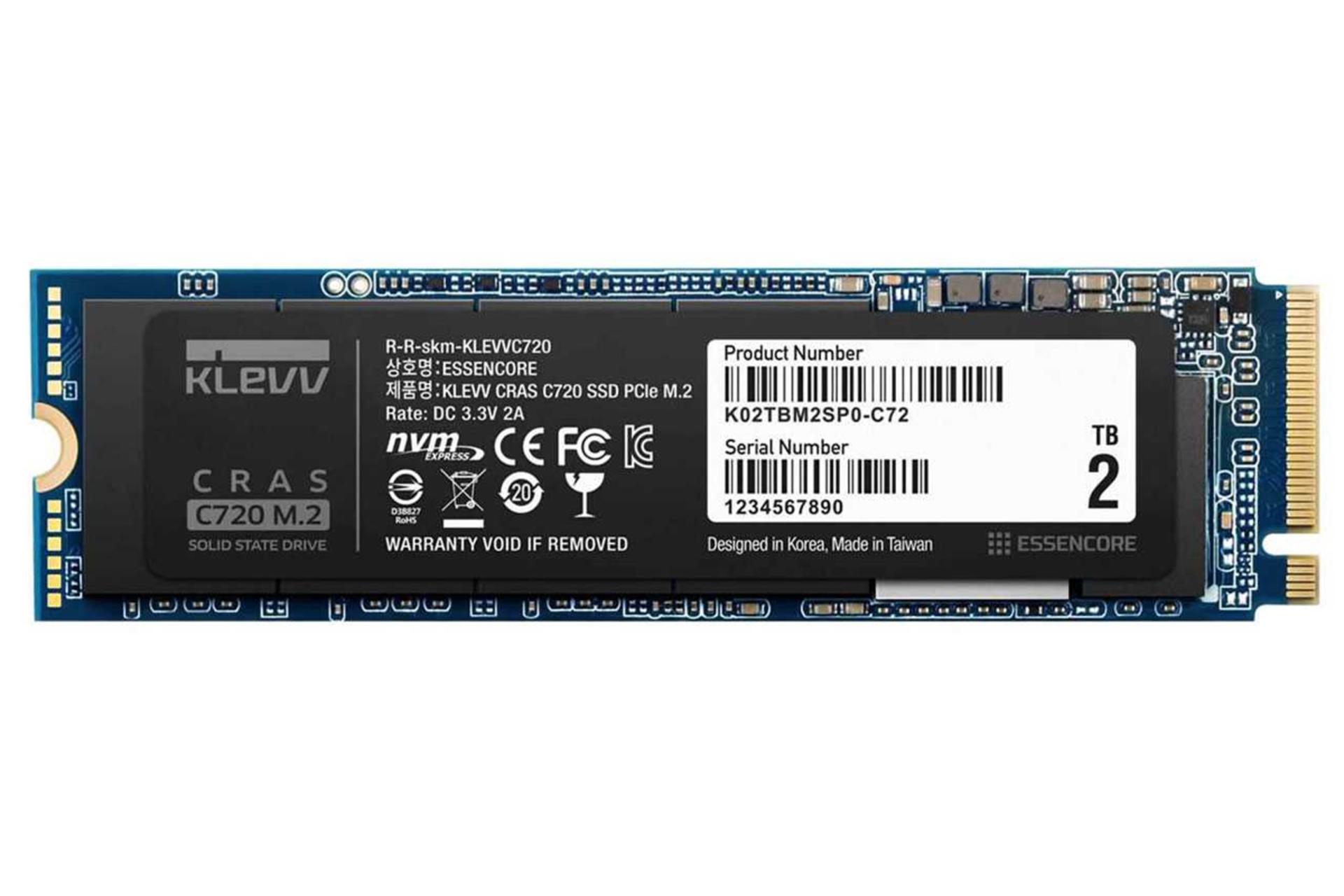 اس اس دی کلو CRAS C720 NVMe M.2 ظرفیت 2 ترابایت