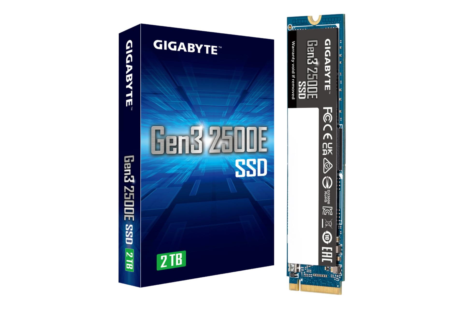 جعبه اس اس دی گیگابایت Gen3 2500E NVMe M.2 ظرفیت 2 ترابایت