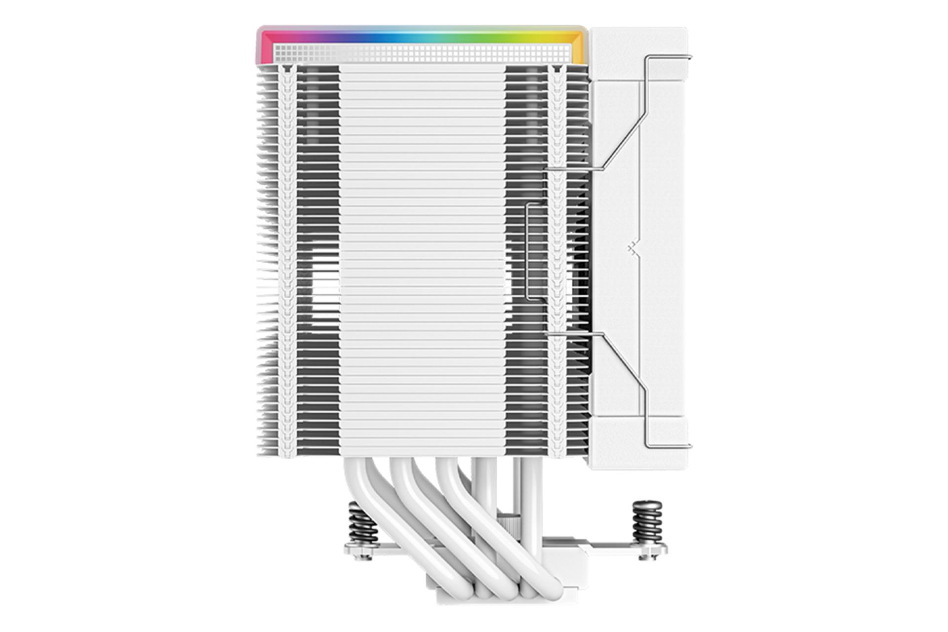 نمای کنار و نورپردازی خنک کننده پردازنده دیپ کول AK500 DIGITAL WH