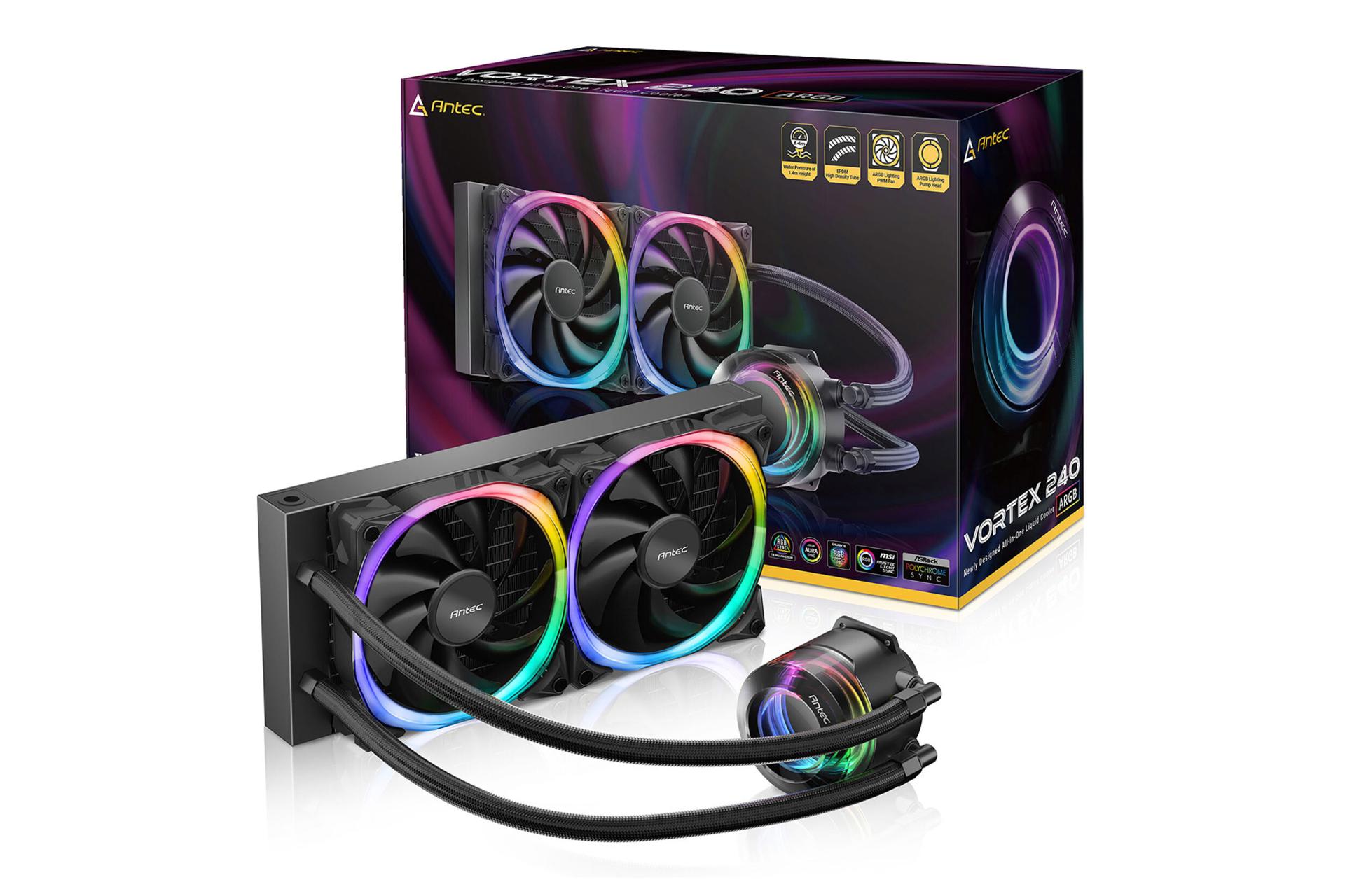 خنک کننده مایع انتک Antec VORTEX 240 به همراه جعبه