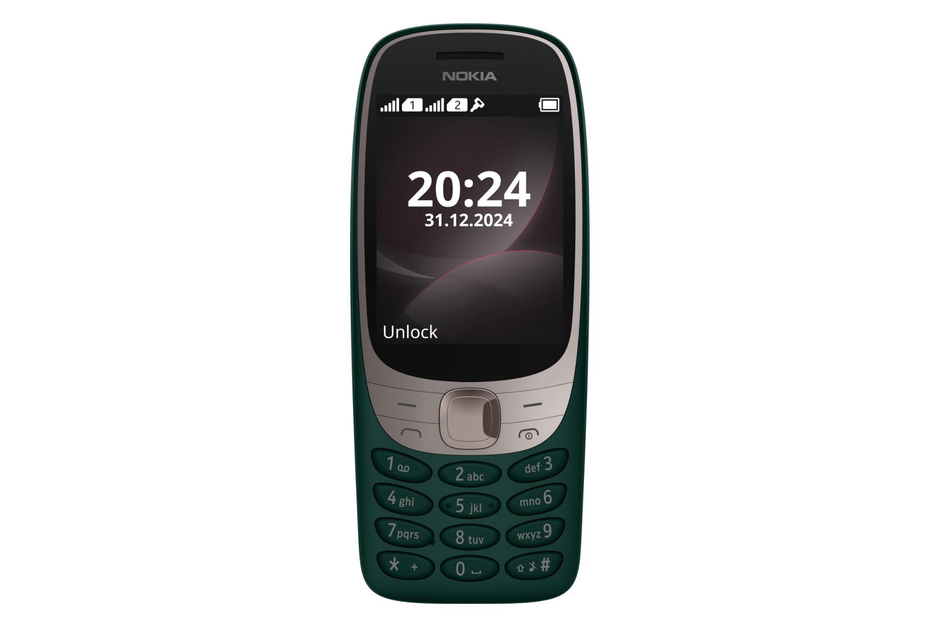 پنل جلوی گوشی موبایل نوکیا 6310 نسخه 2024 سبز / Nokia 6310 2024