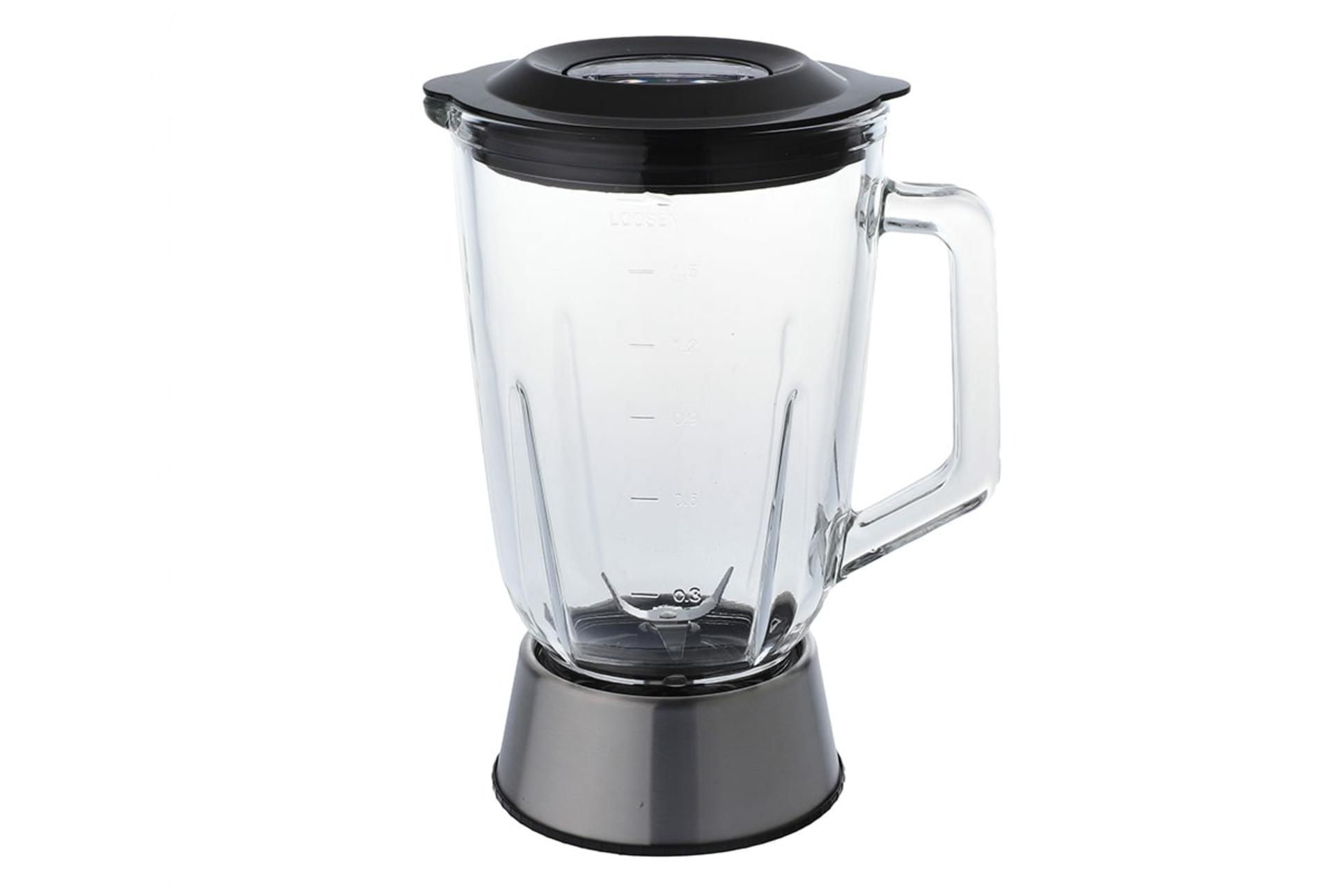 پارچ مخلوظ کن شیشه‌ای آبمیوه گیری 4کاره ساتیا JBS-180