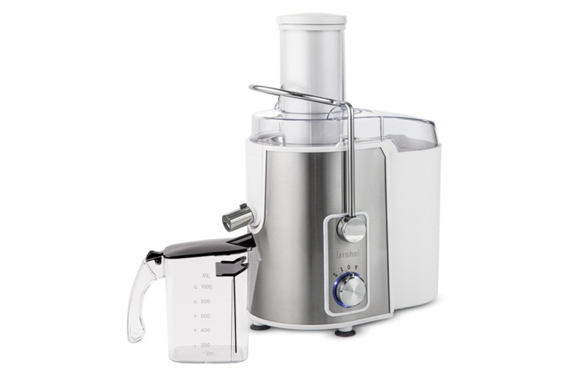 نمای جلوی آبمیوه گیری بیشل BL-CJ-006 رنگ سفید به همراه پارچ