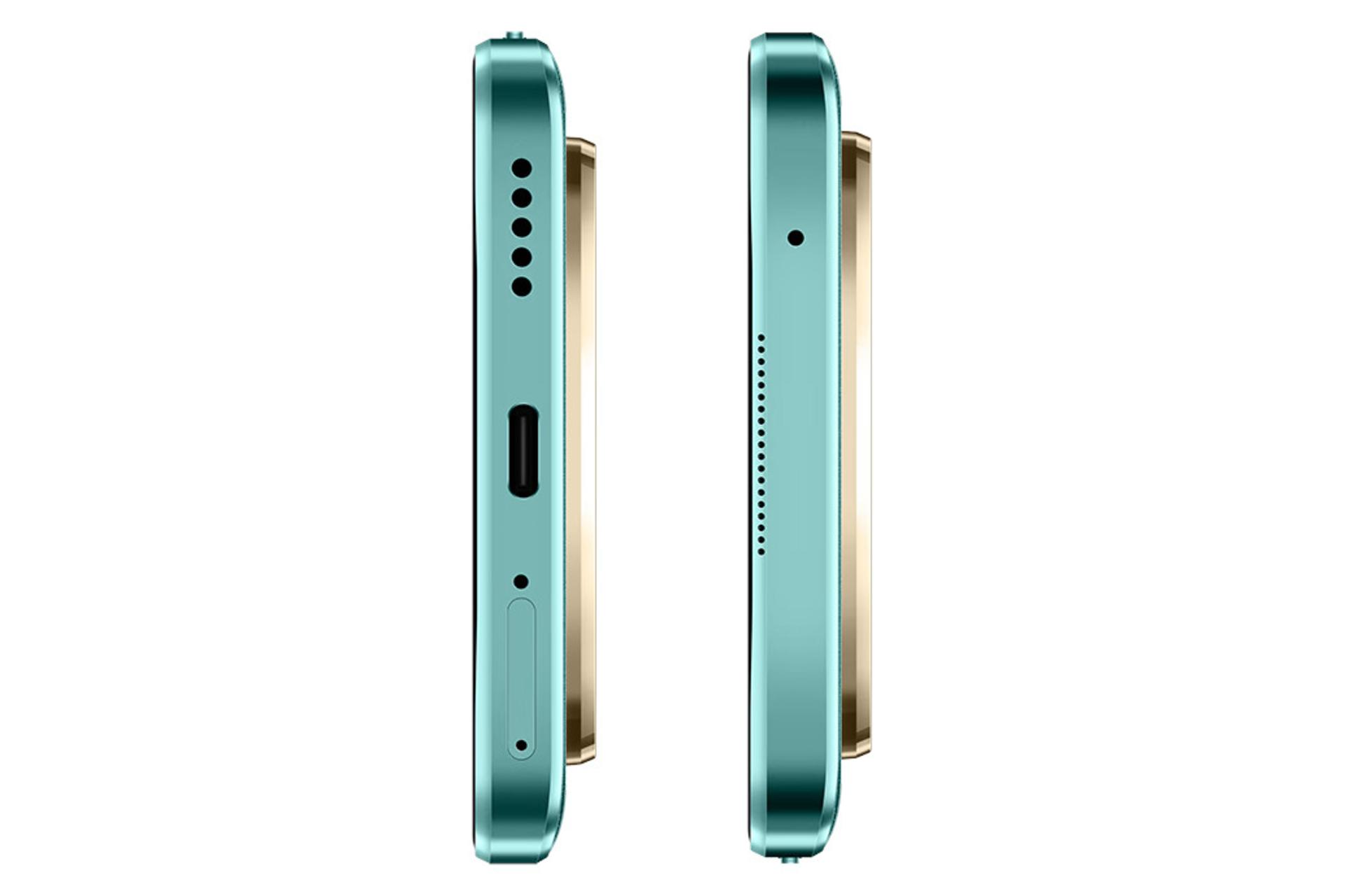 لبه های بالا و پایین گوشی موبایل ویکو Wiko Hi Enjoy 70 Pro 5G سبز