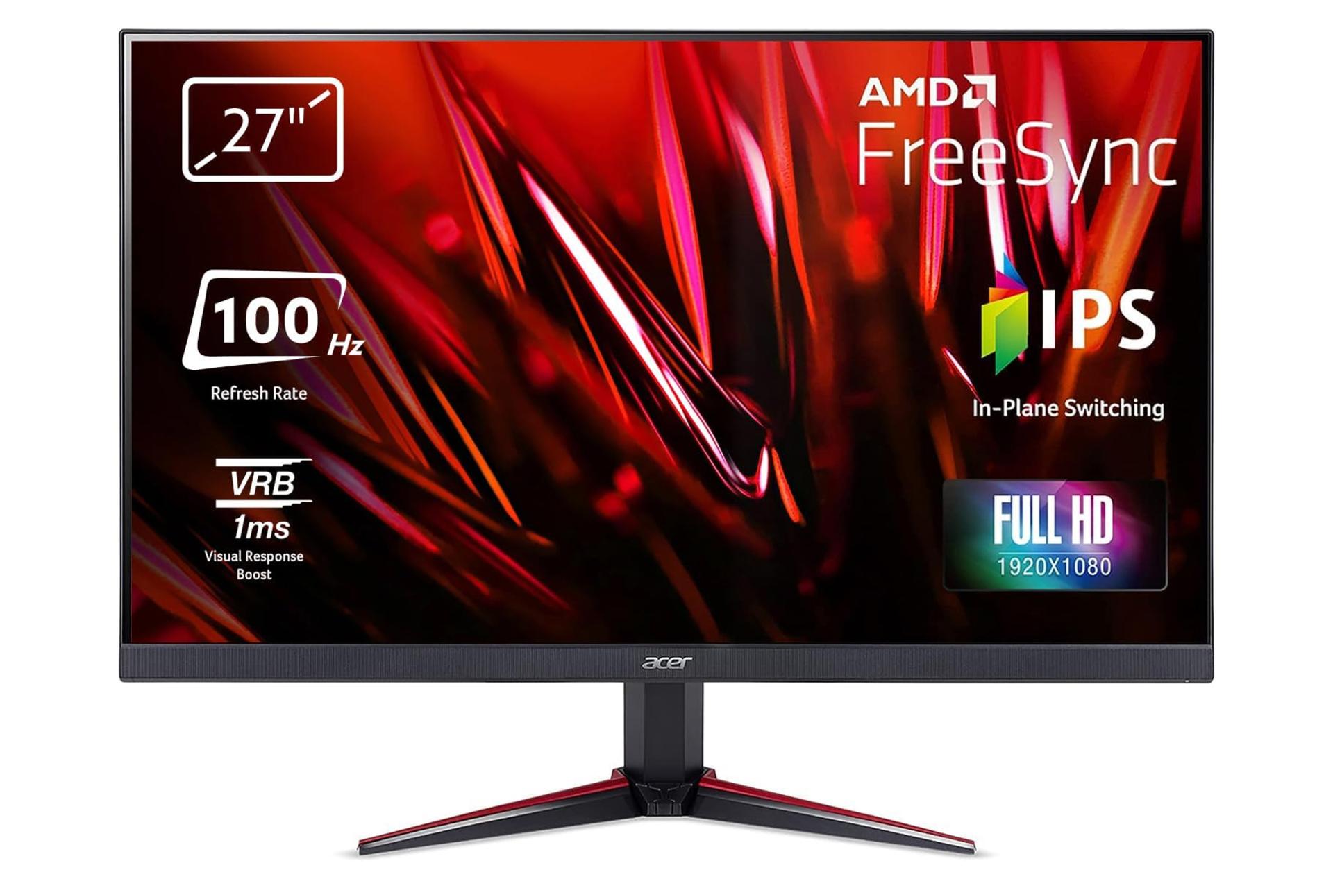 رزولوشن و کیفیت تصویر مانیتور ایسر 27 اینچ مدل Nitro VG270 E