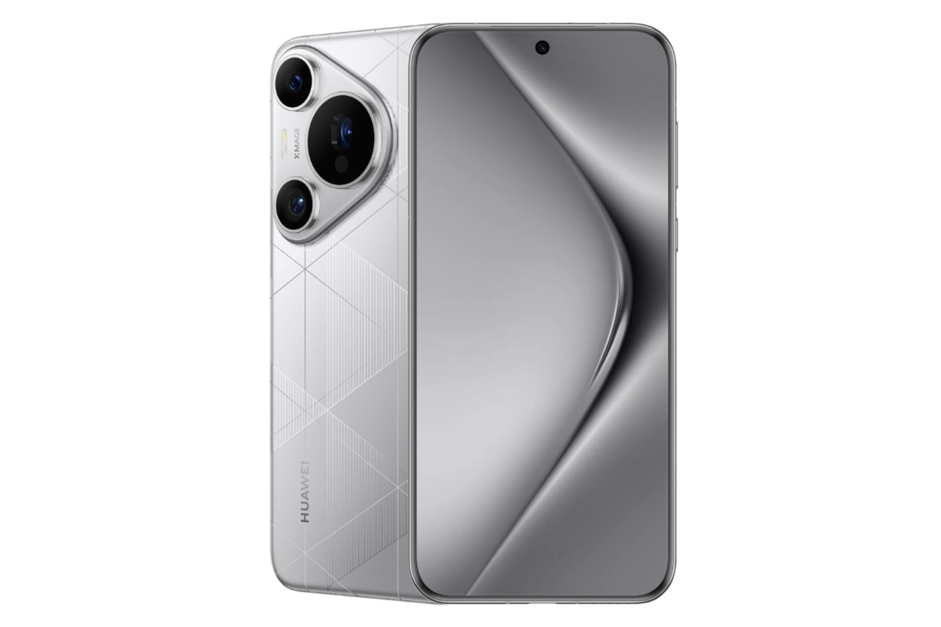مرجع متخصصين ايران پنل جلو و پشت موبايل پورا 70 پرو پلاس هواوي نقره اي / Huawei Pura 70 Pro Plus