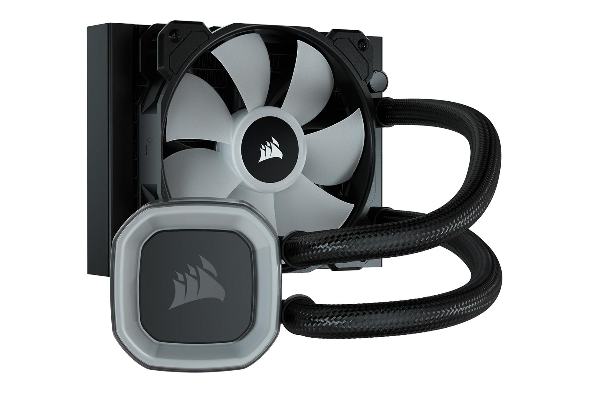 خنک کننده مایع کورسیر Corsair H55 RGB در حالت خاموش