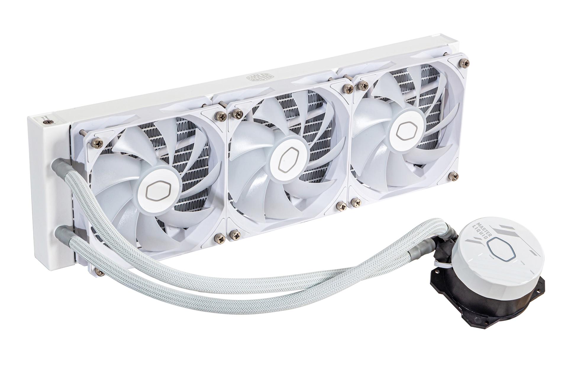 خنک کننده مایع کولر مستر Cooler Master MASTERLIQUID 360L CORE ARGB WHITE در حالت خاموش